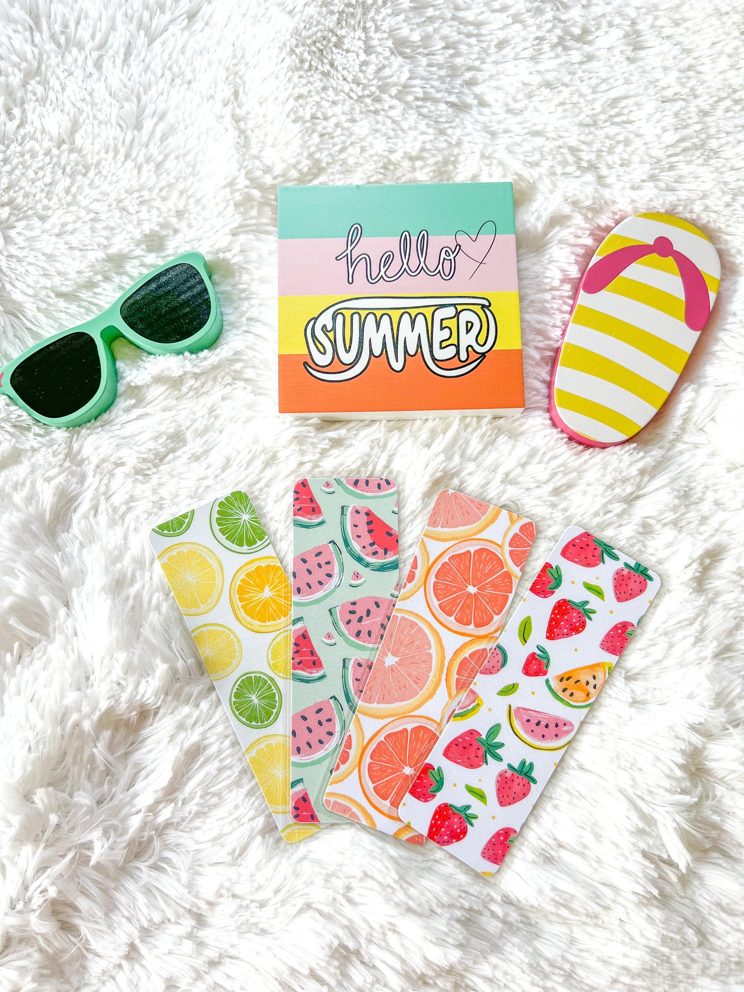 Summer Citrus & Sweet Fruit Bookmarks