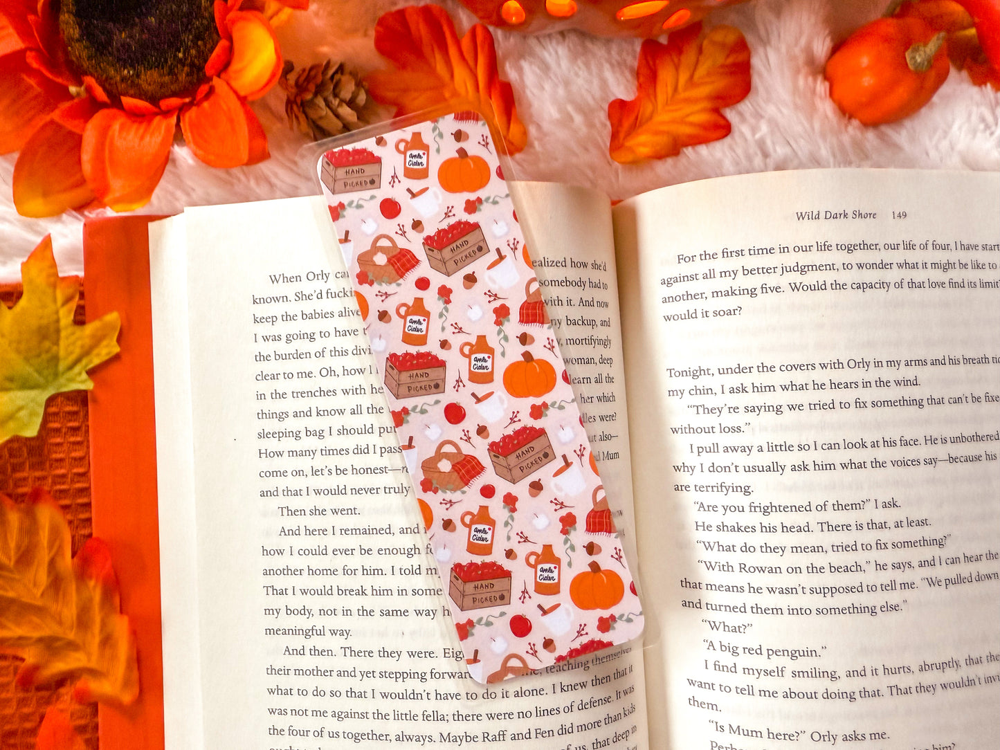 Cozy Apples Fall Bookmark Collection