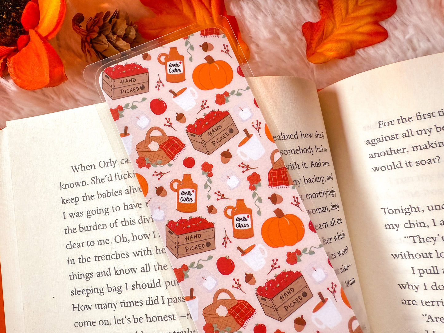 Cozy Apples Fall Bookmark Collection