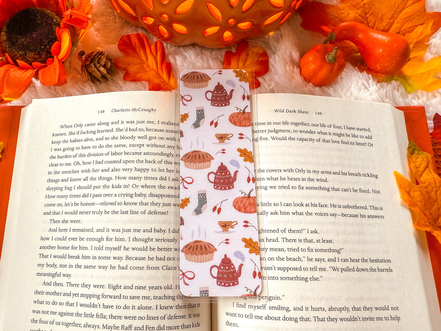 Cozy Apples Fall Bookmark Collection