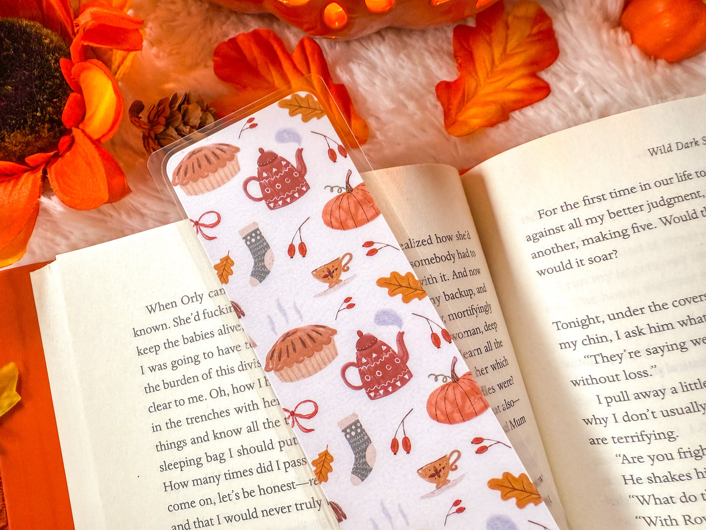 Cozy Apples Fall Bookmark Collection
