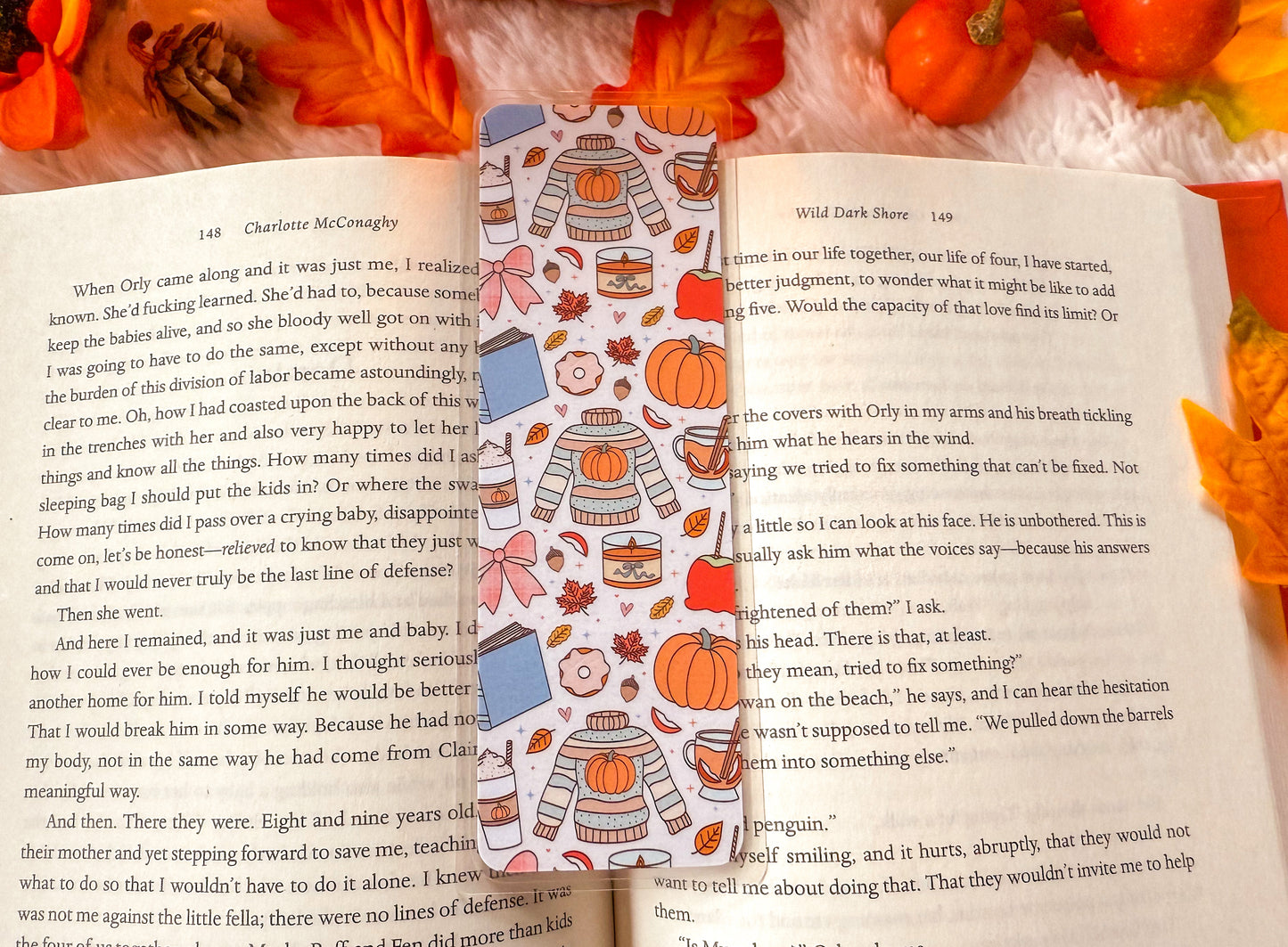 Cozy Pumpkin Spice Bookmark Collection