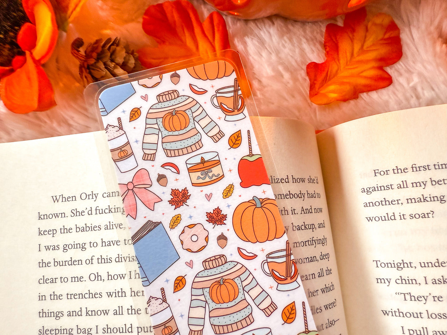 Cozy Pumpkin Spice Bookmark Collection
