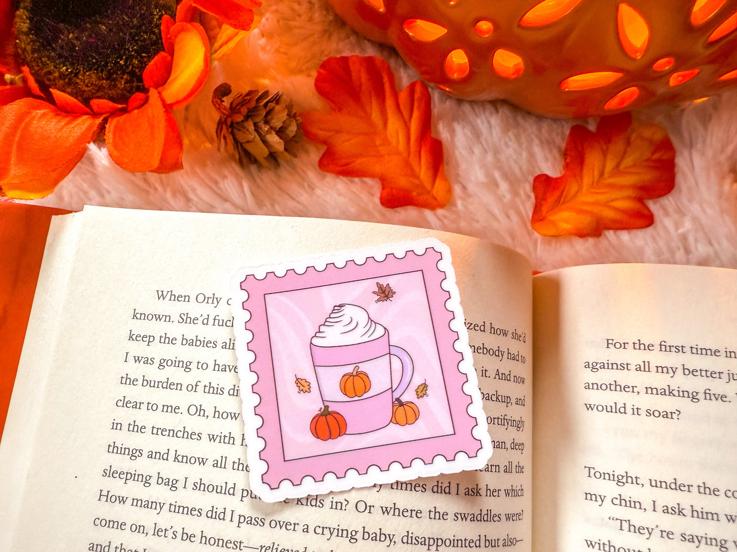 Pumpkin Spice Stamp Sticker