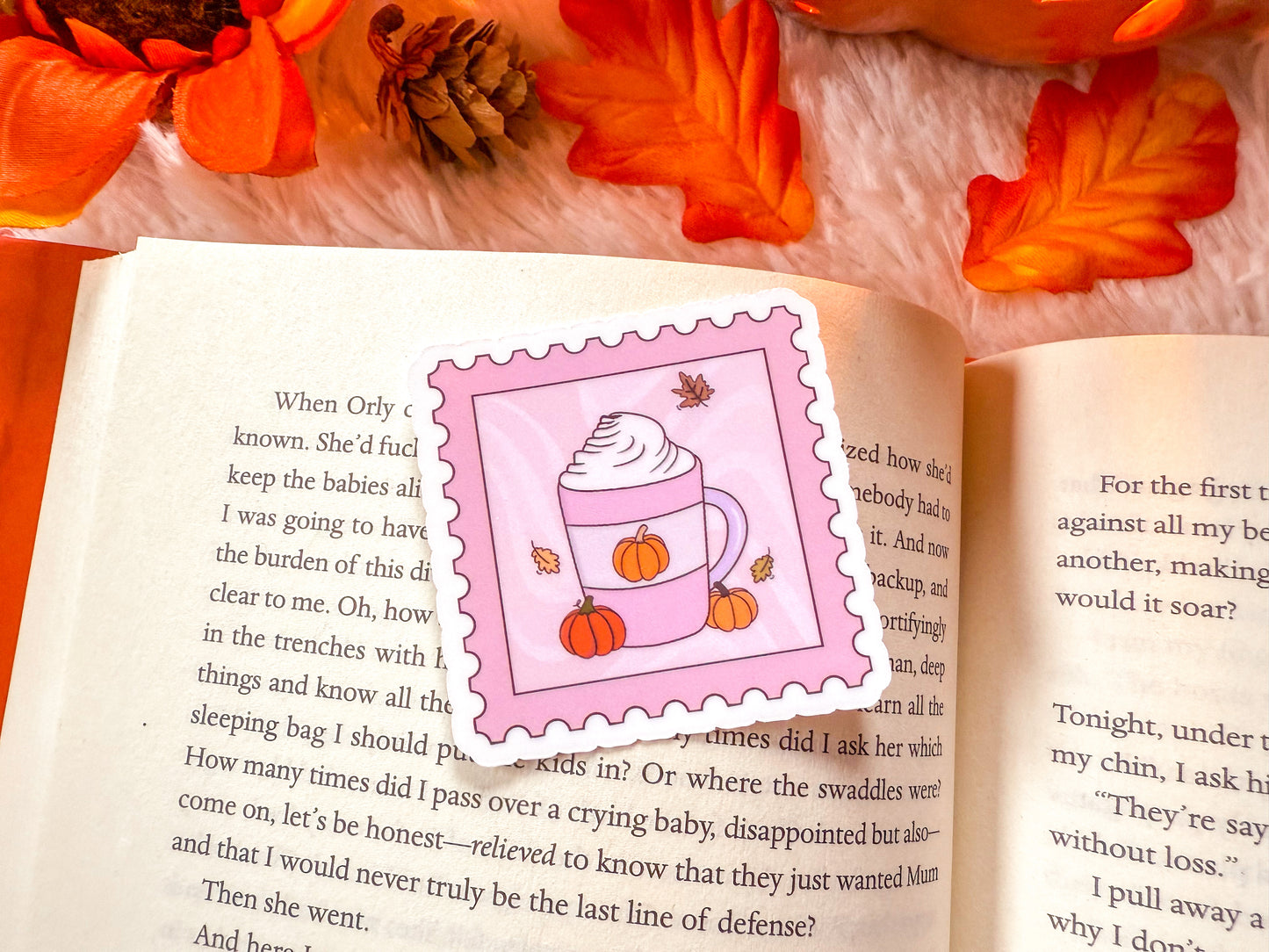 Pumpkin Spice Stamp Sticker