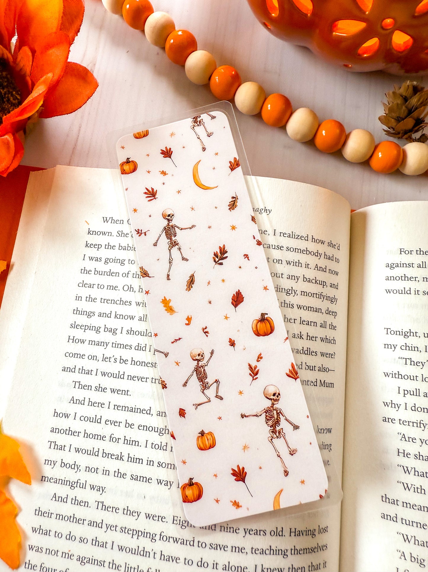 Dancing Skeleton Halloween Bookmark