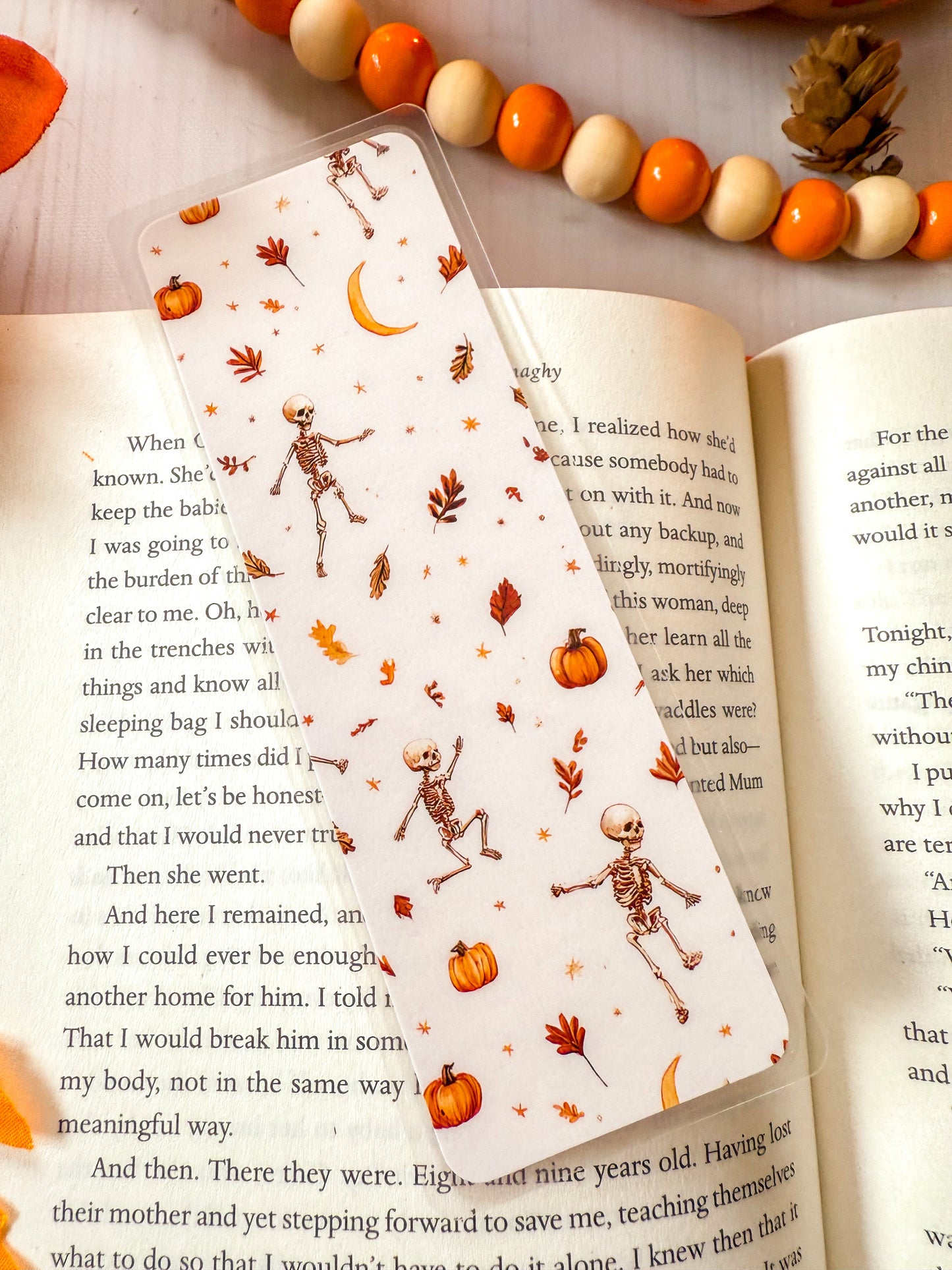 Dancing Skeleton Halloween Bookmark