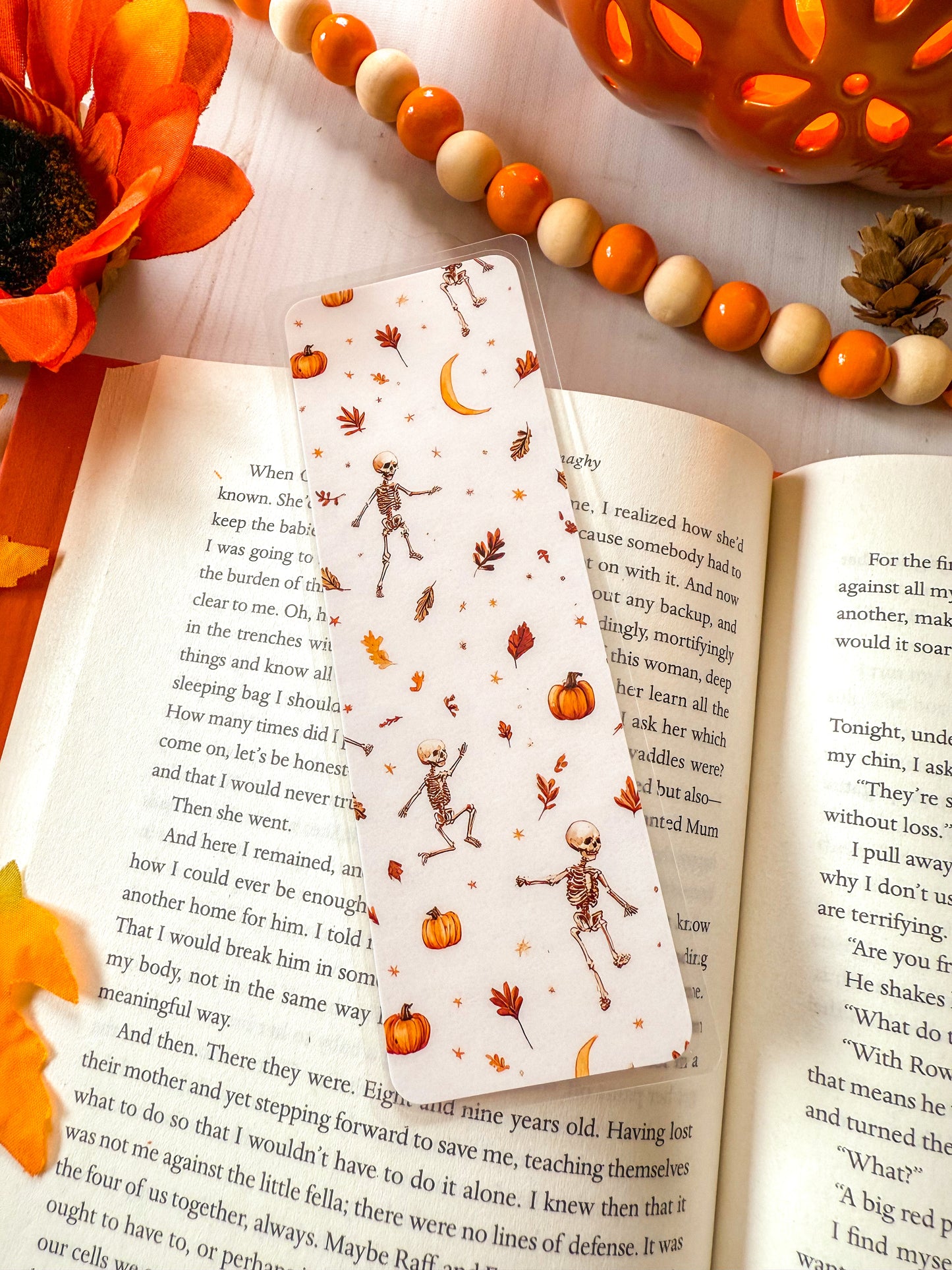 Dancing Skeleton Halloween Bookmark