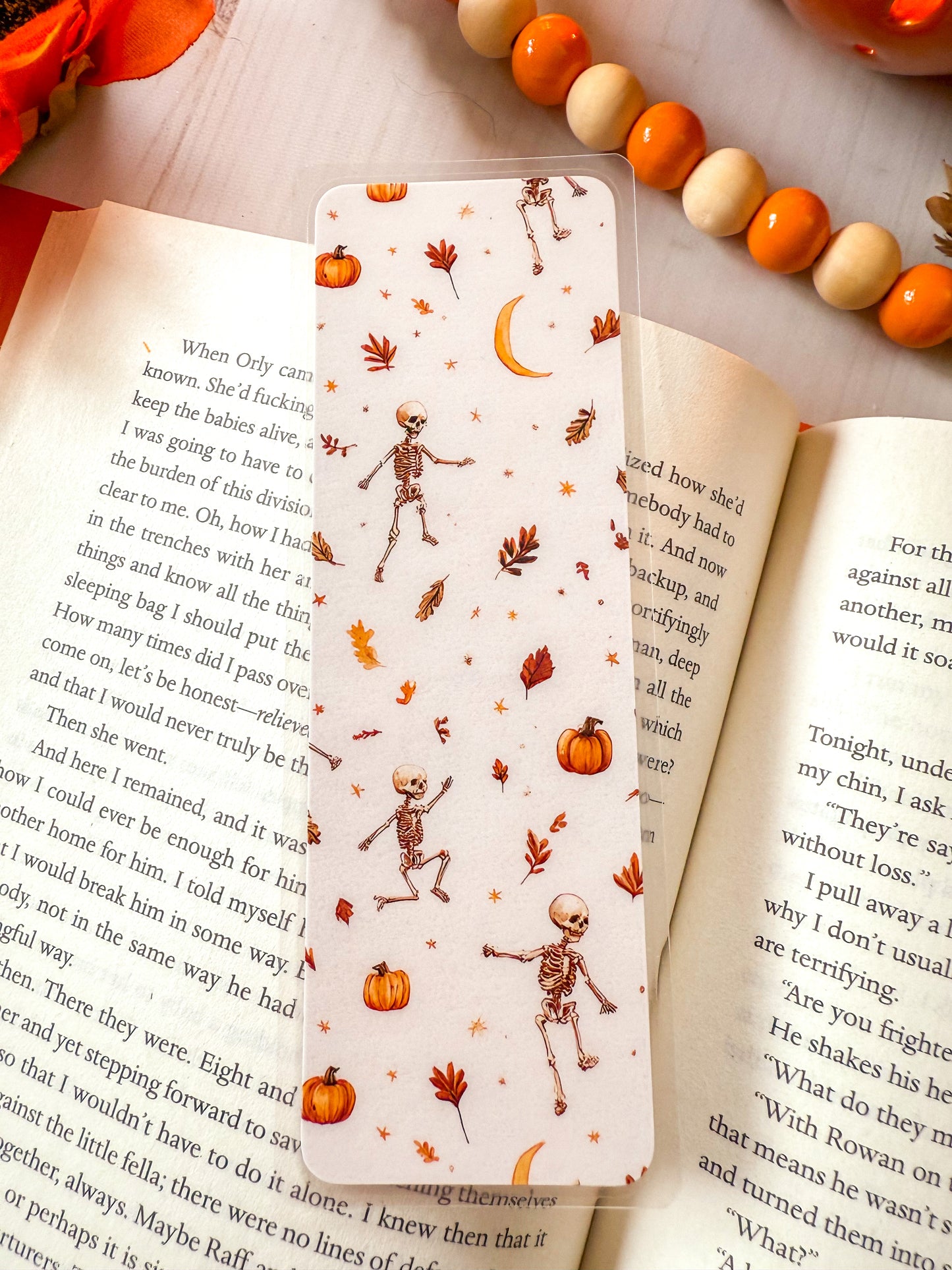 Dancing Skeleton Halloween Bookmark