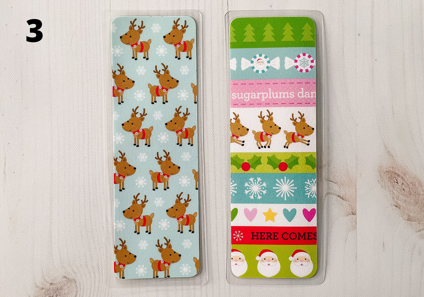 Here Comes Santa Bookmarks