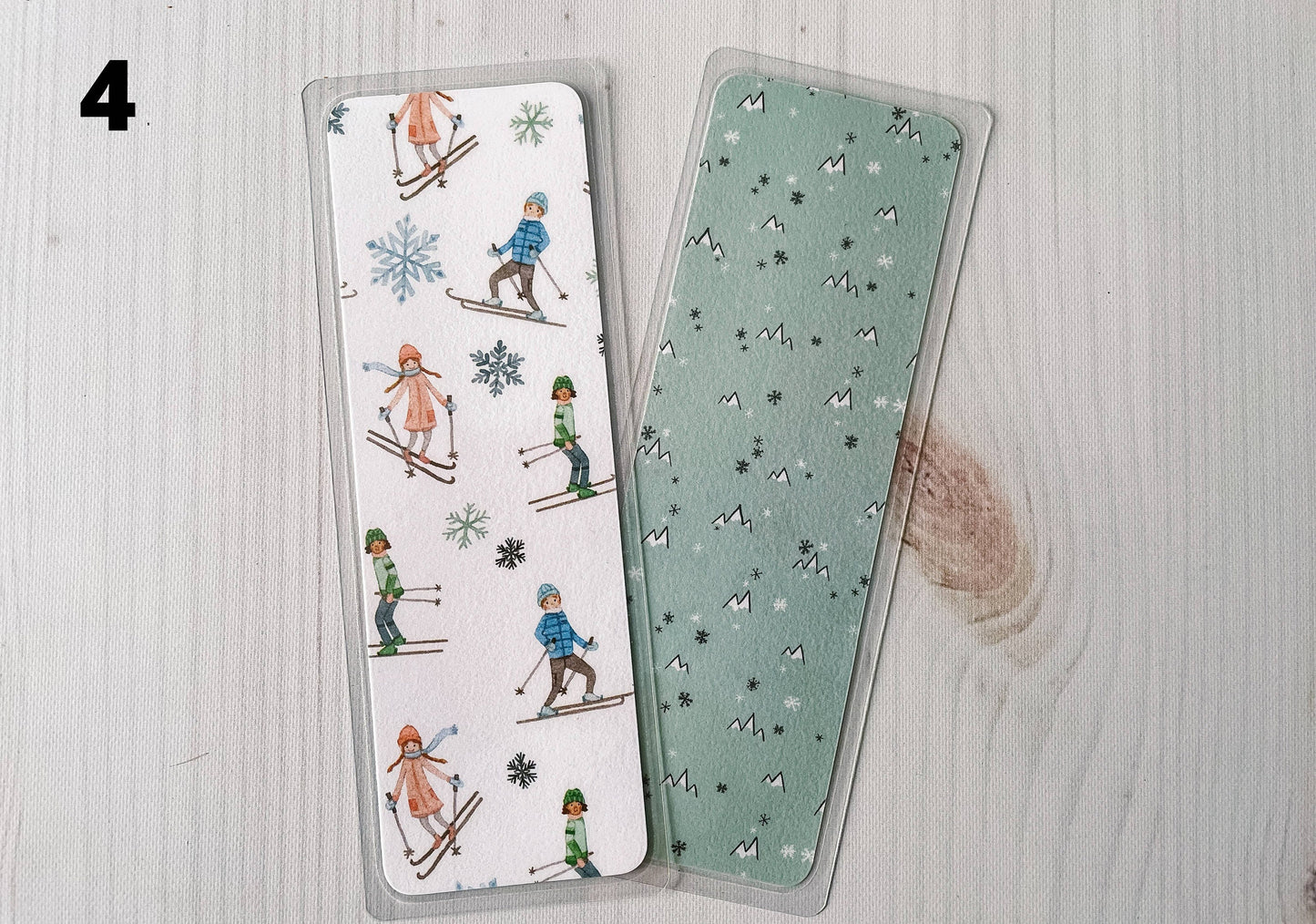 Ski Chalet Winter Bookmarks
