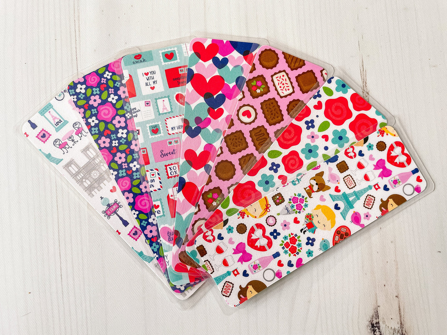 French Kiss Valentine's Day Bookmarks