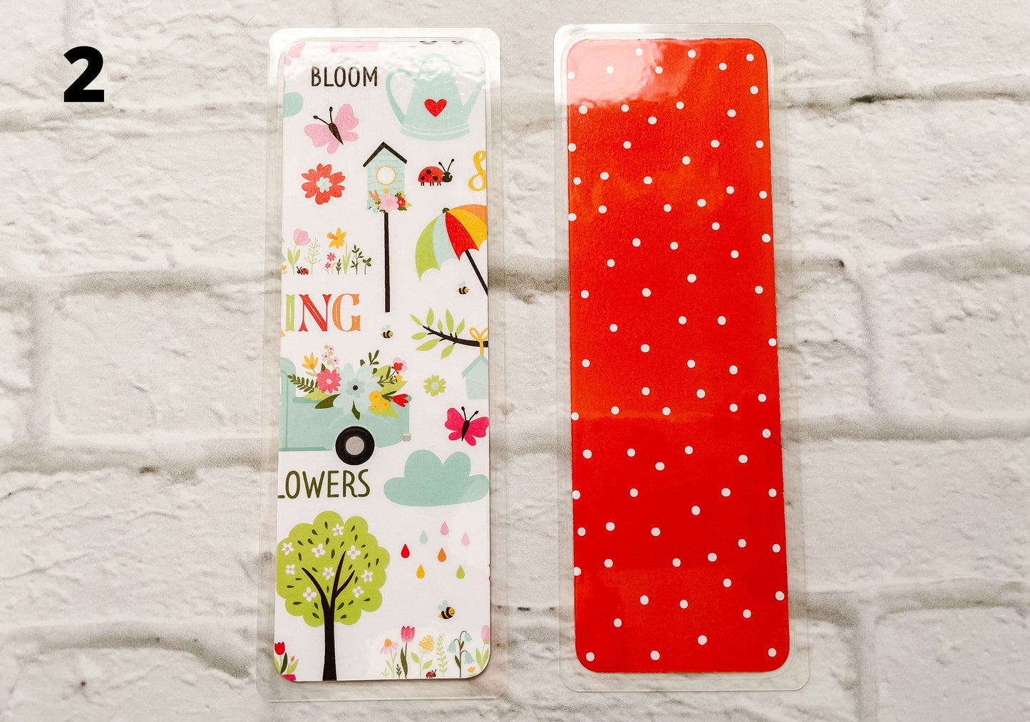 Sunshine, Rain, and Flowers Bookmarks