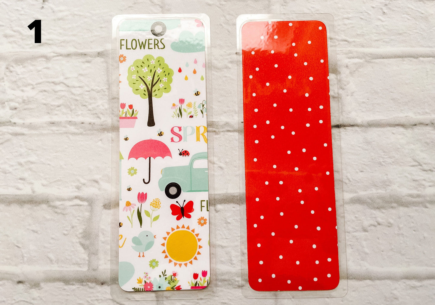 Sunshine, Rain, and Flowers Bookmarks