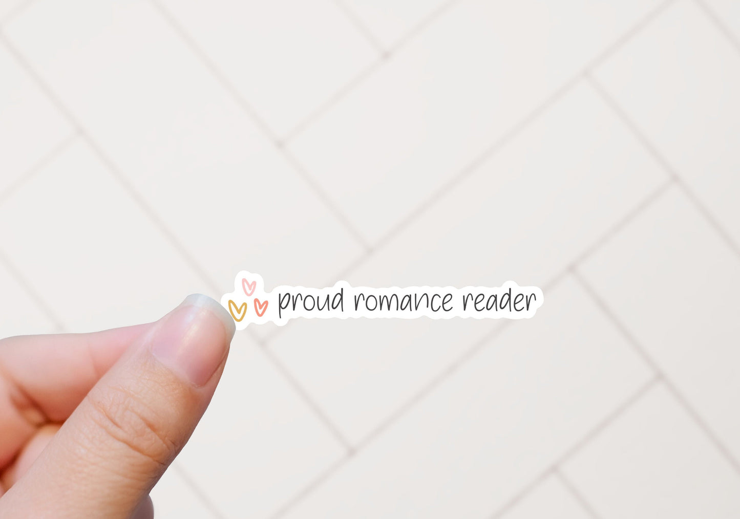 Proud Romance Reader Sticker