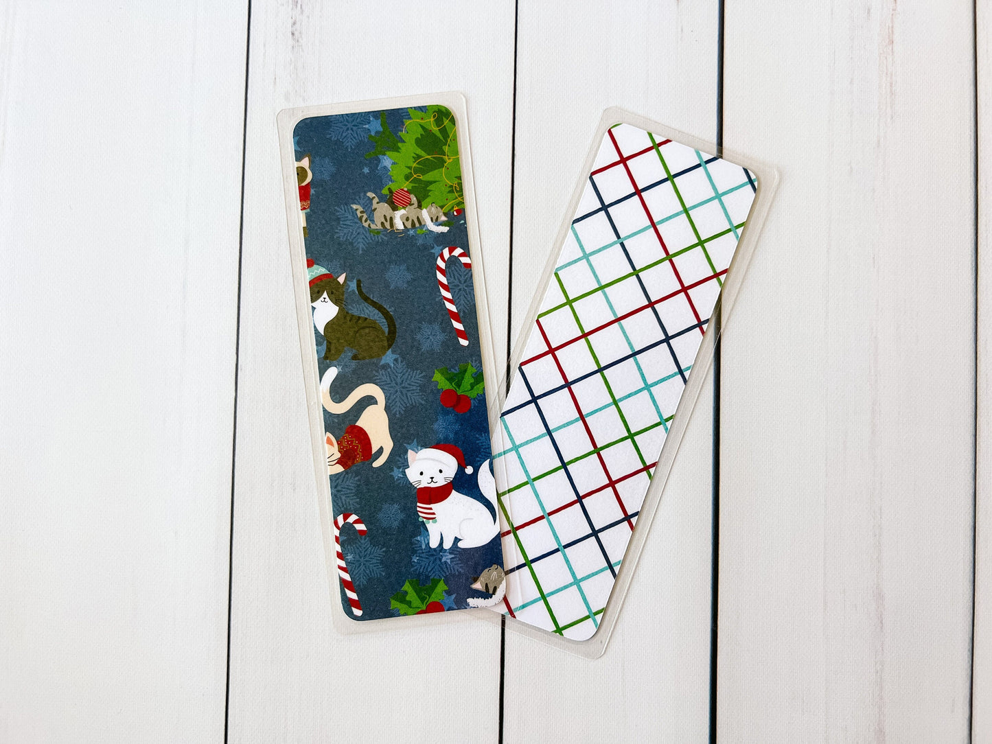 Cats Christmas Bookmark