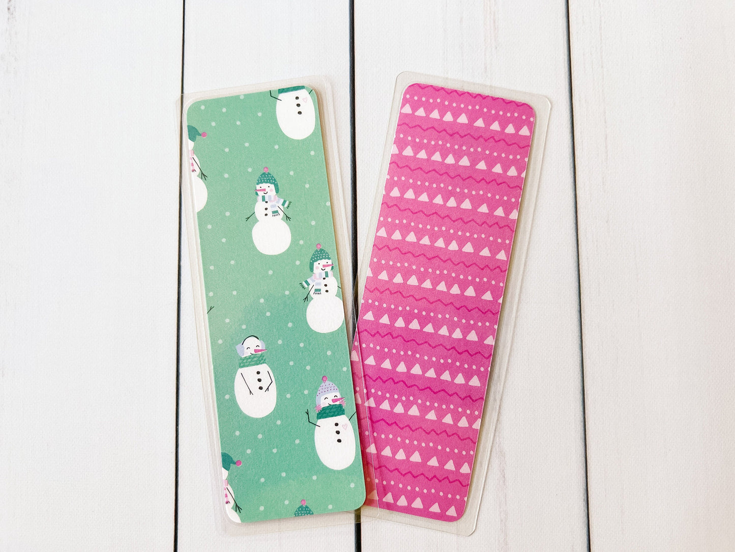 Pink Winter Bookmark