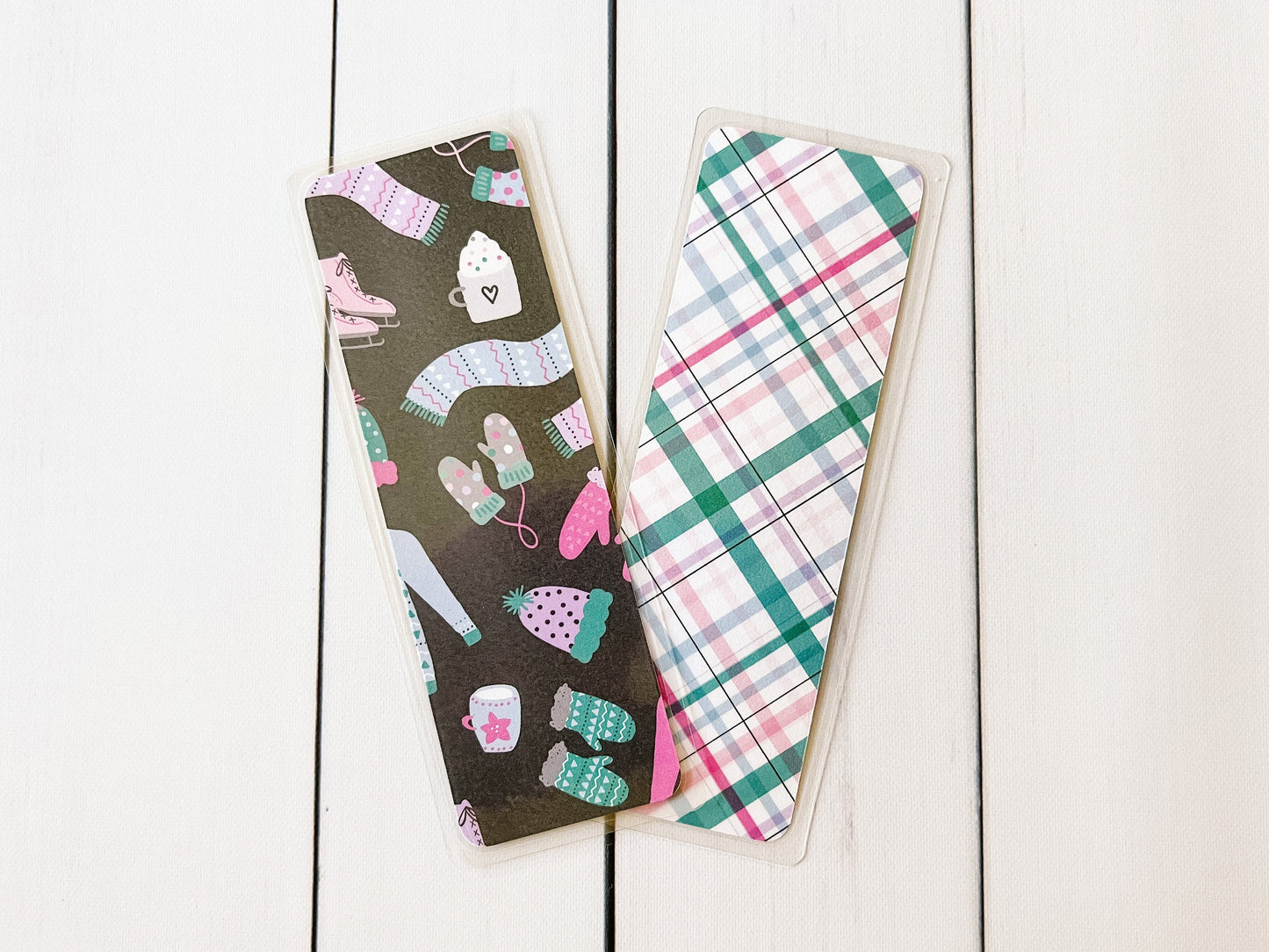 Pink Winter Bookmark