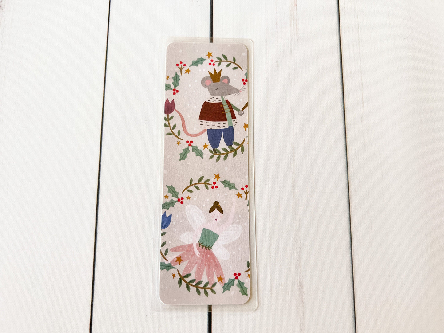 Sugar Plums Single-Sided Christmas Bookmark