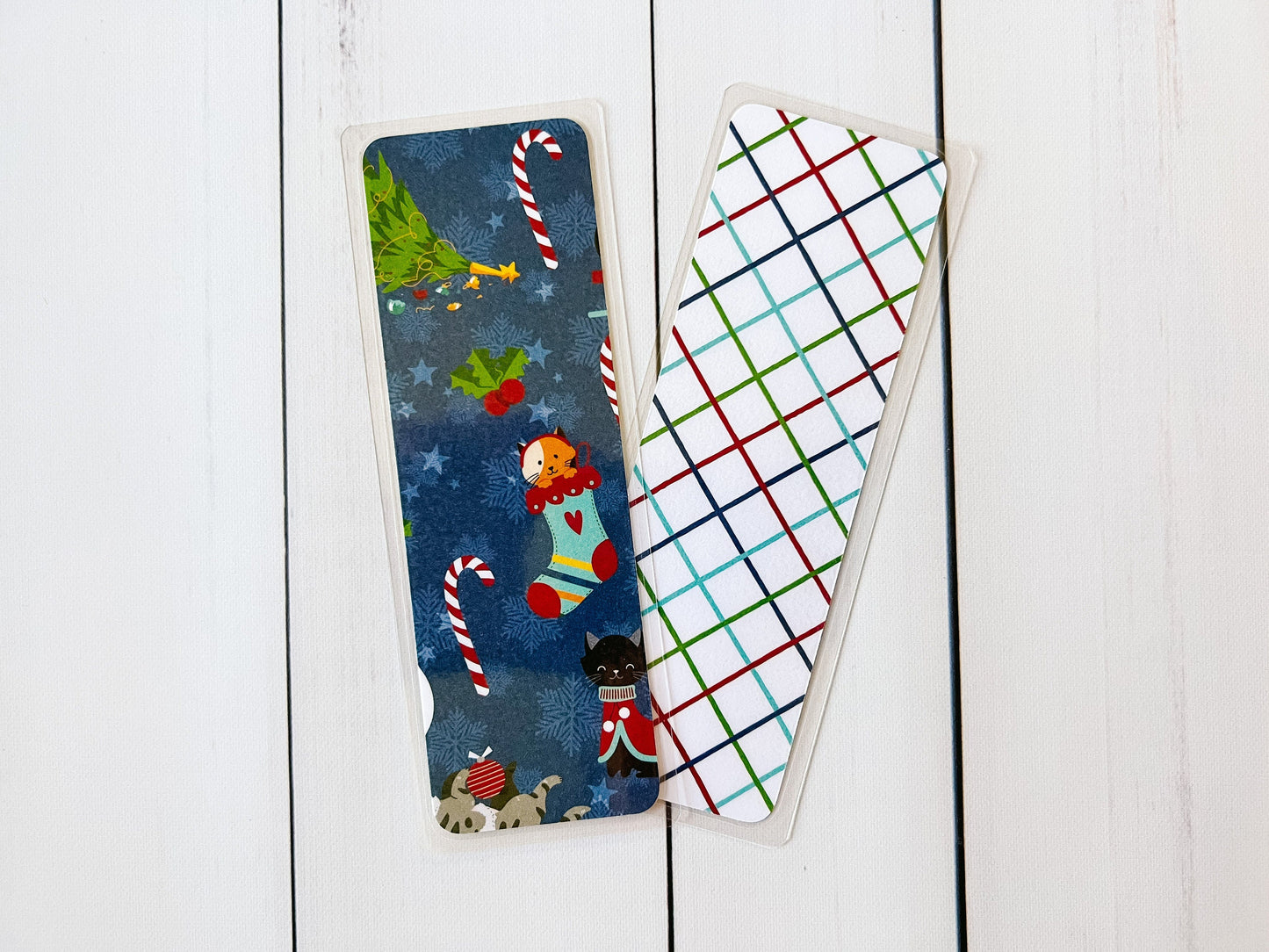 Cats Christmas Bookmark