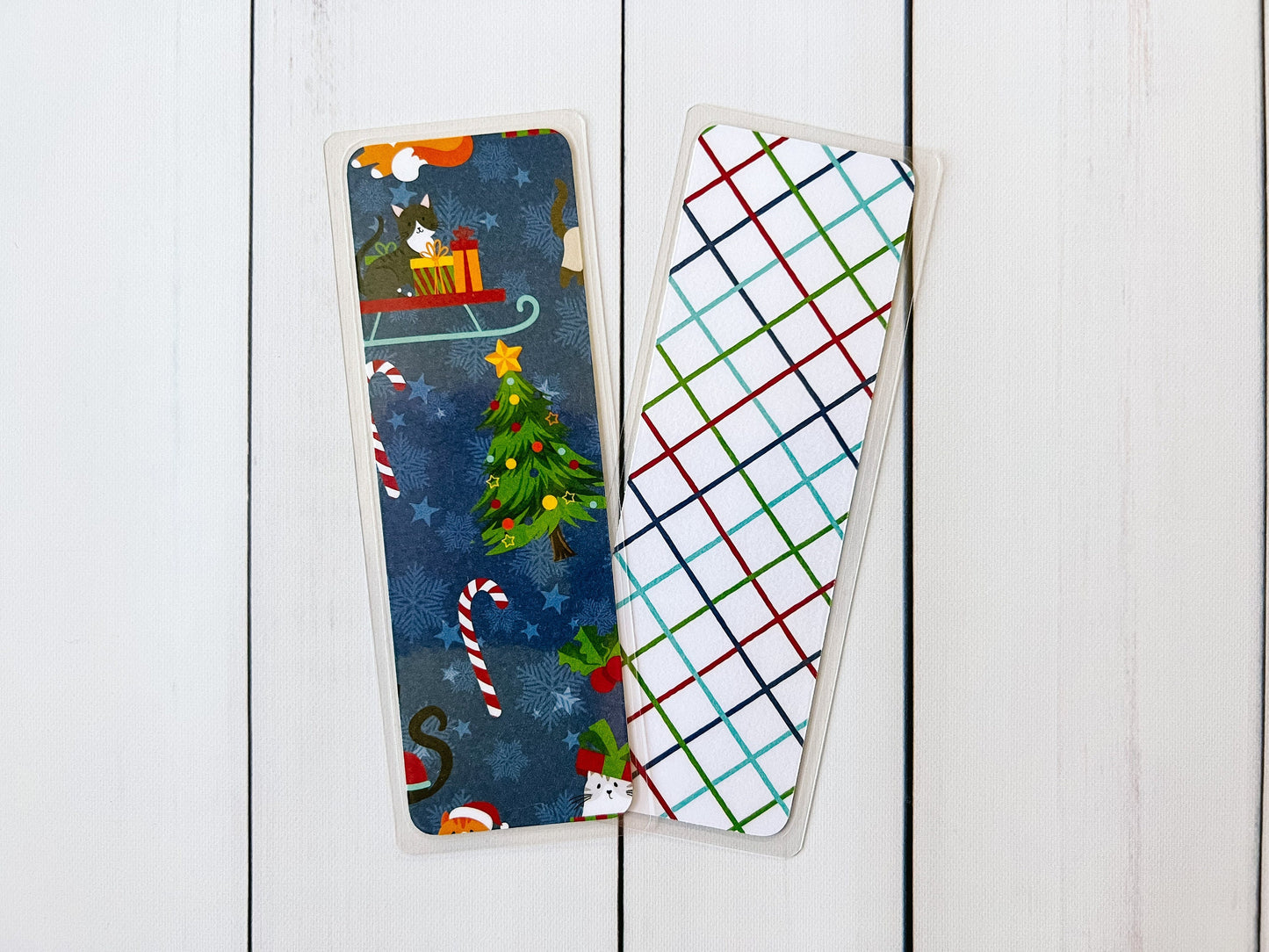 Cats Christmas Bookmark