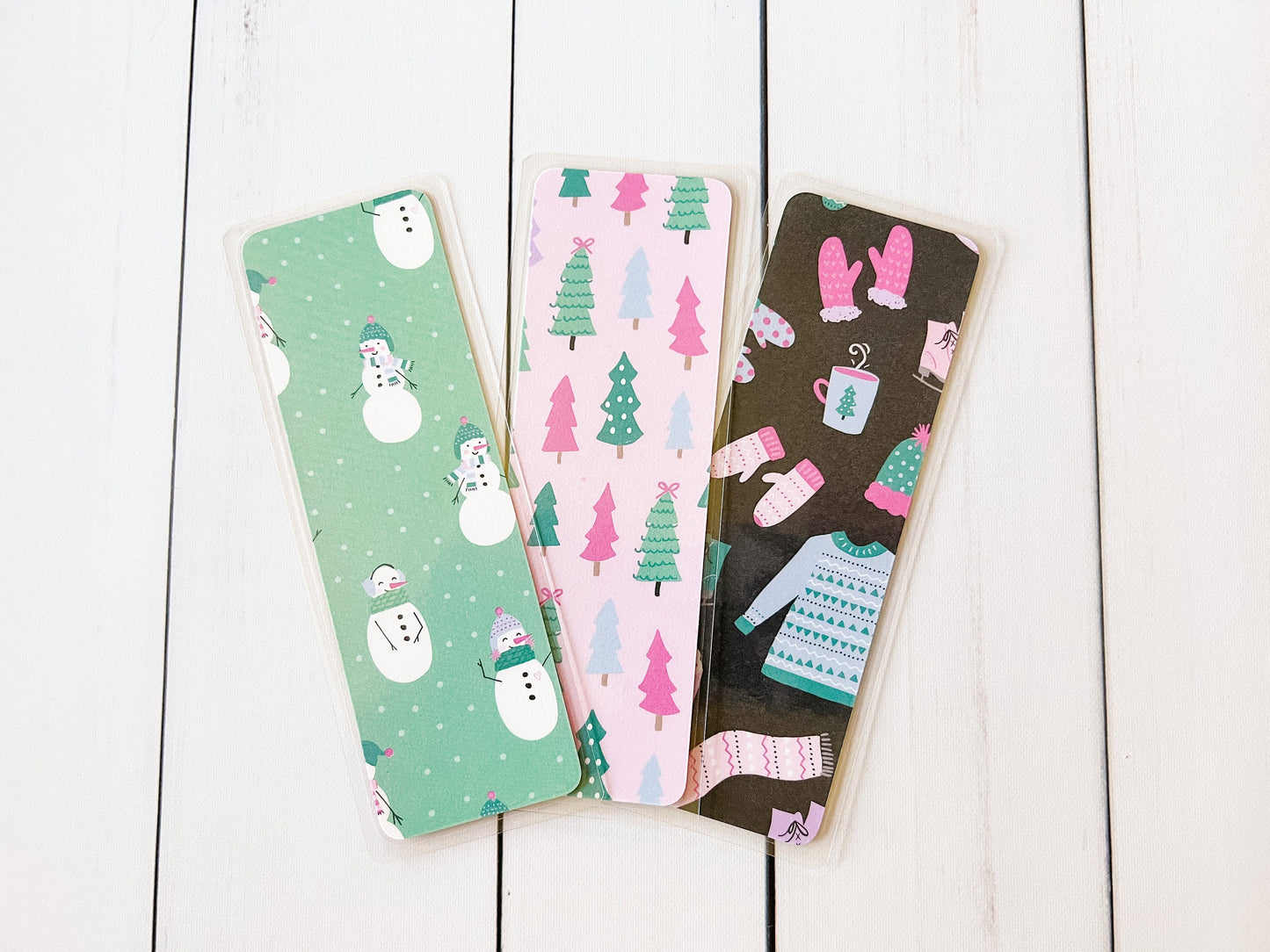 Pink Winter Bookmark