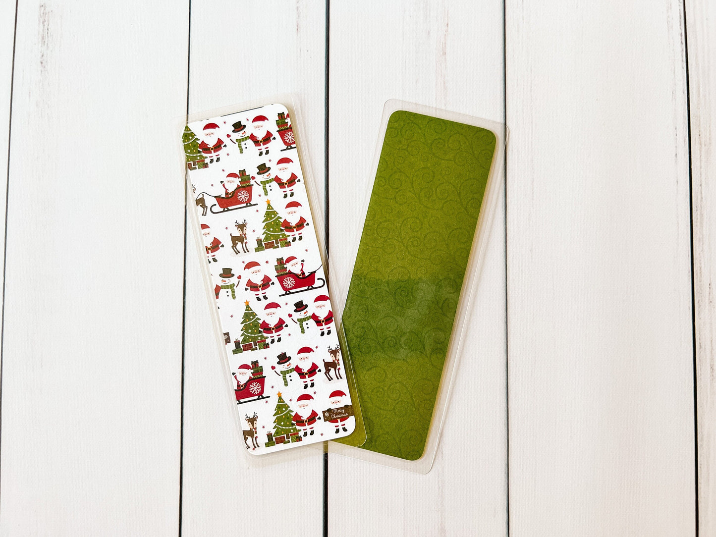 Santa & Reindeer Christmas Bookmarks