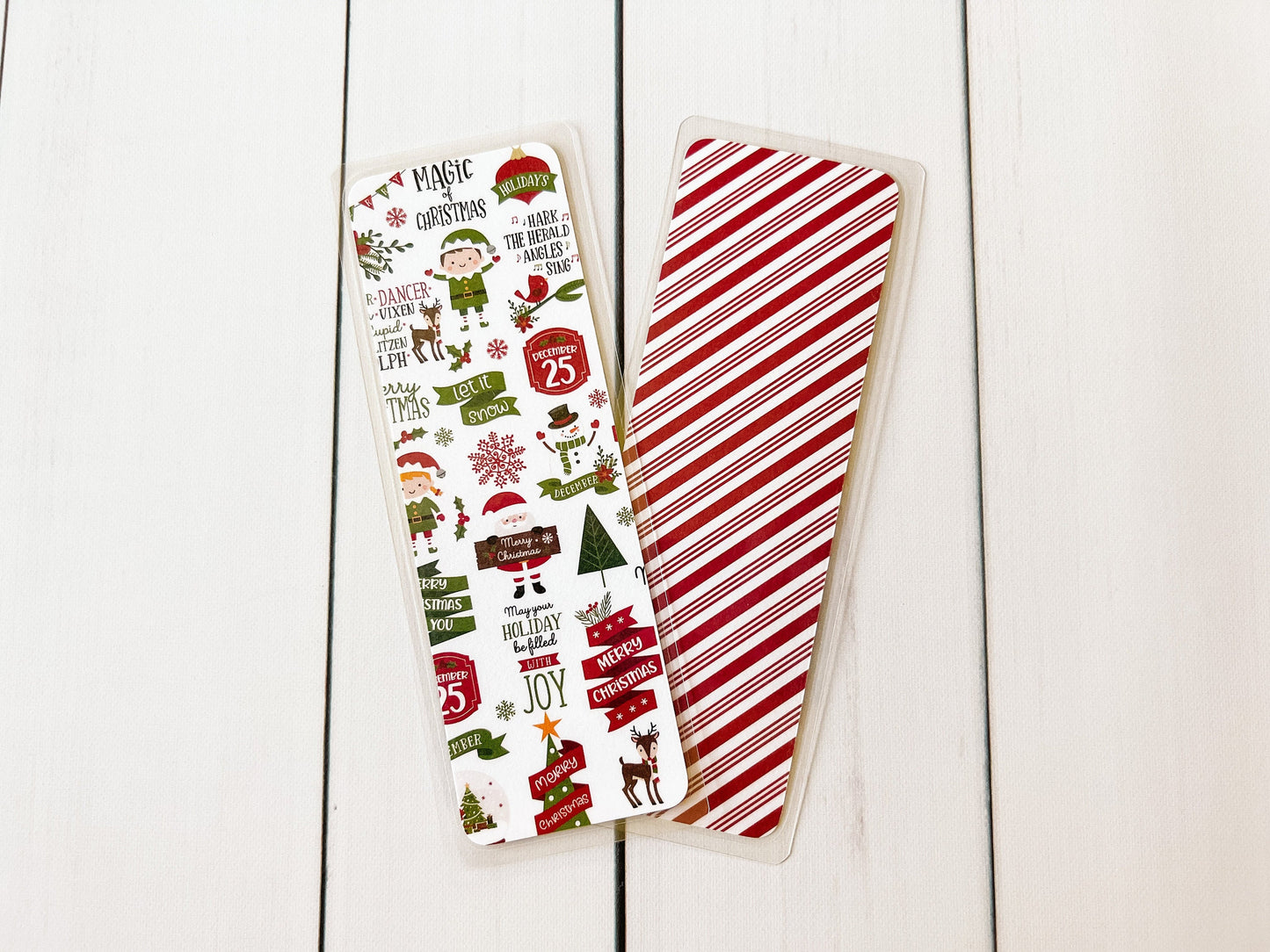 Santa & Reindeer Christmas Bookmarks