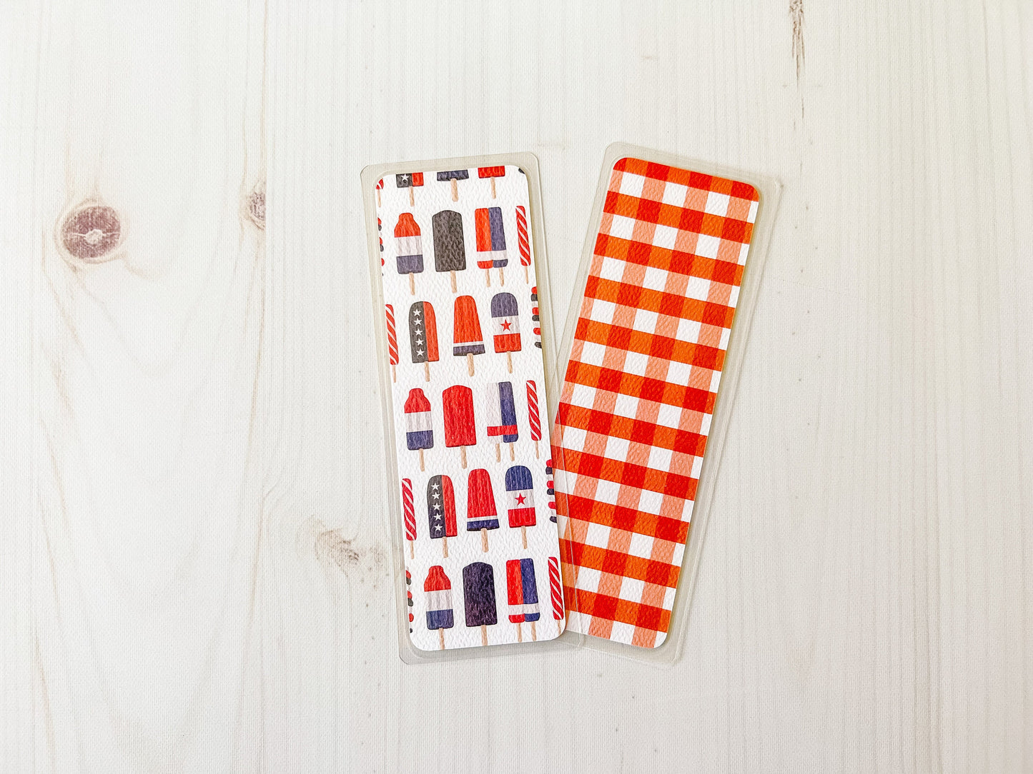 4th of July Summer Bookmarks | Summer Bookmark | Patriotic Bookmark | Cute Bookmark | Ice Cream Bookmark | Popsicle Bookmark | Flag Bookmark