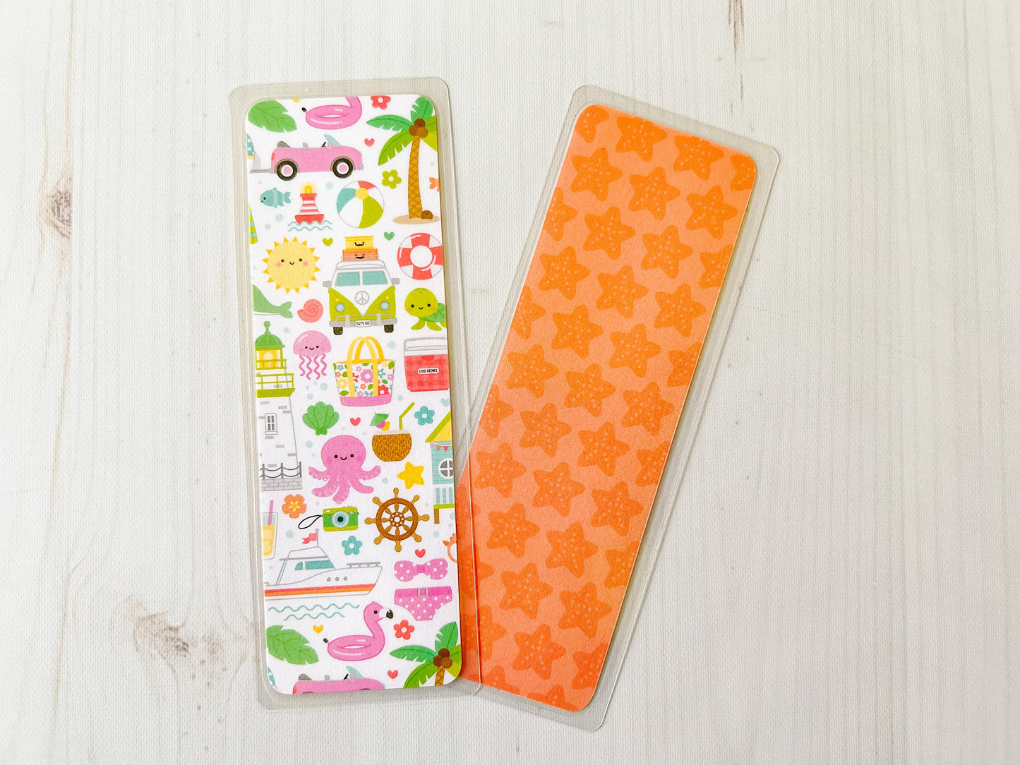 Caribbean Island | Summer Bookmark | Beach Bookmark | Cute Bookmark | Boat Bookmark | Lighthouse Bookmark | Fish Bookmark