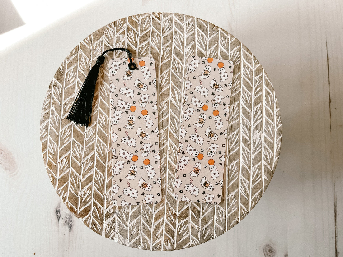Ghosts & Cauldrons Bookmark | Halloween Bookmark | Witch Bookmark | Fall Bookmark | Bookworm Gift | Gift for Reader | Ghost Bookmark