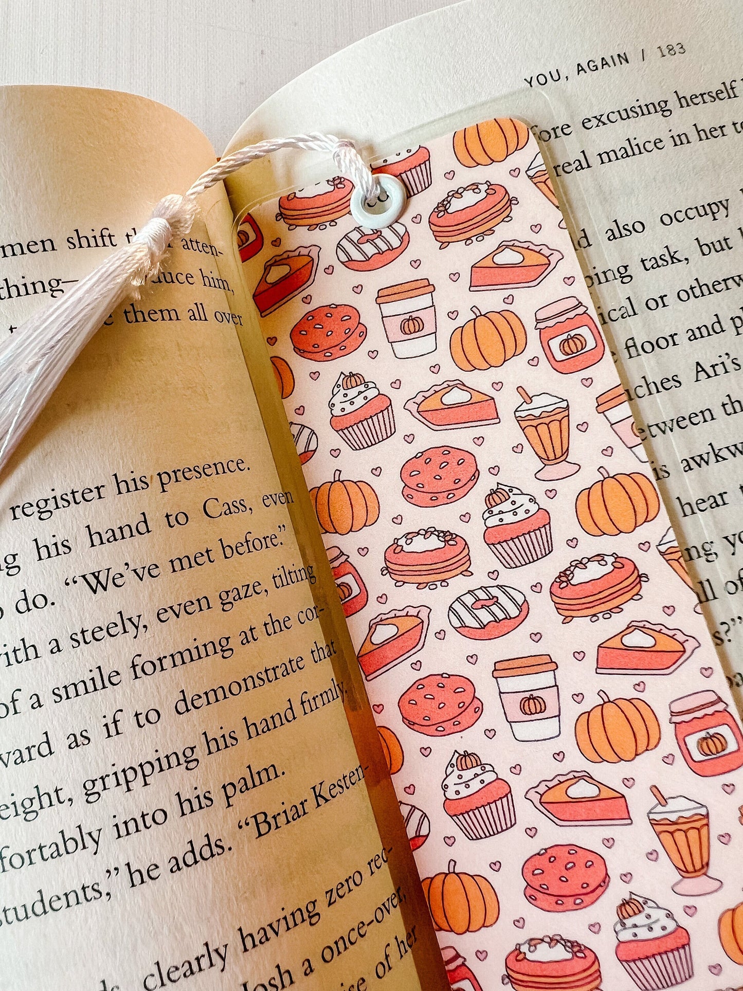 Pumpkin Spice Treats Bookmark | Leaves Bookmark | Autumn Bookmark | Pumpkin Bookmark | Coffee Bookmark | Bookworm Gift | Gift for Reader