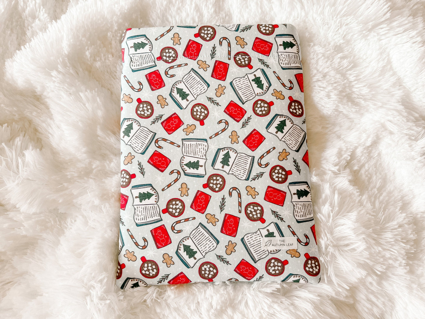 Bookmas Christmas | Christmas Book Cozy | Book Cover | Book Protector