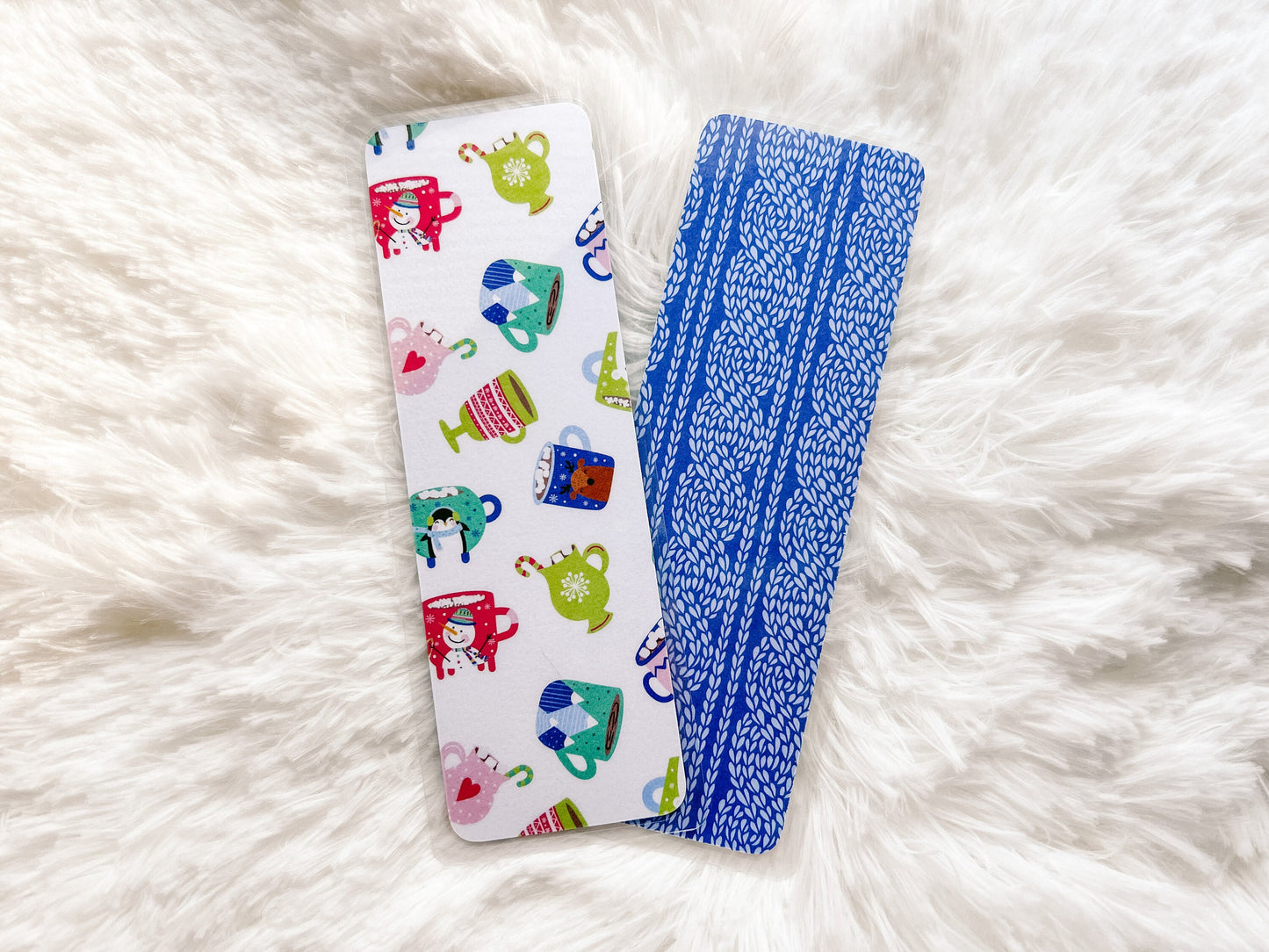 Christmas Mugs Bookmark | Hot Cocoa Bookmark | Christmas Bookmark | Winter Bookmark | Gift for Reader | Christmas Cookie Bookmark
