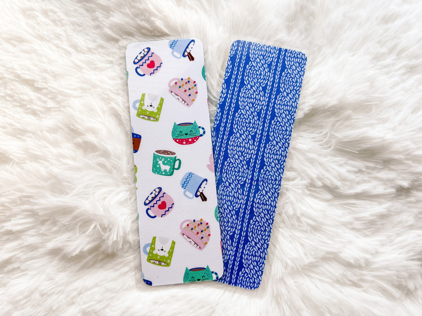 Christmas Mugs Bookmark | Hot Cocoa Bookmark | Christmas Bookmark | Winter Bookmark | Gift for Reader | Christmas Cookie Bookmark