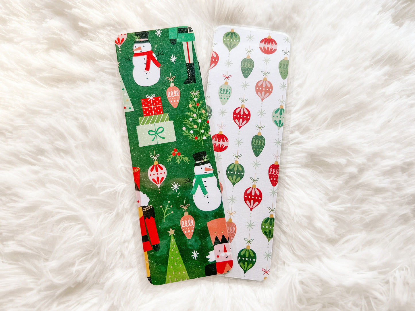 Nutcrackers, Ornaments, & Snowmen Bookmarks | Christmas Bookmark | Winter Bookmark | Gift for Reader | Bookworm Gift |