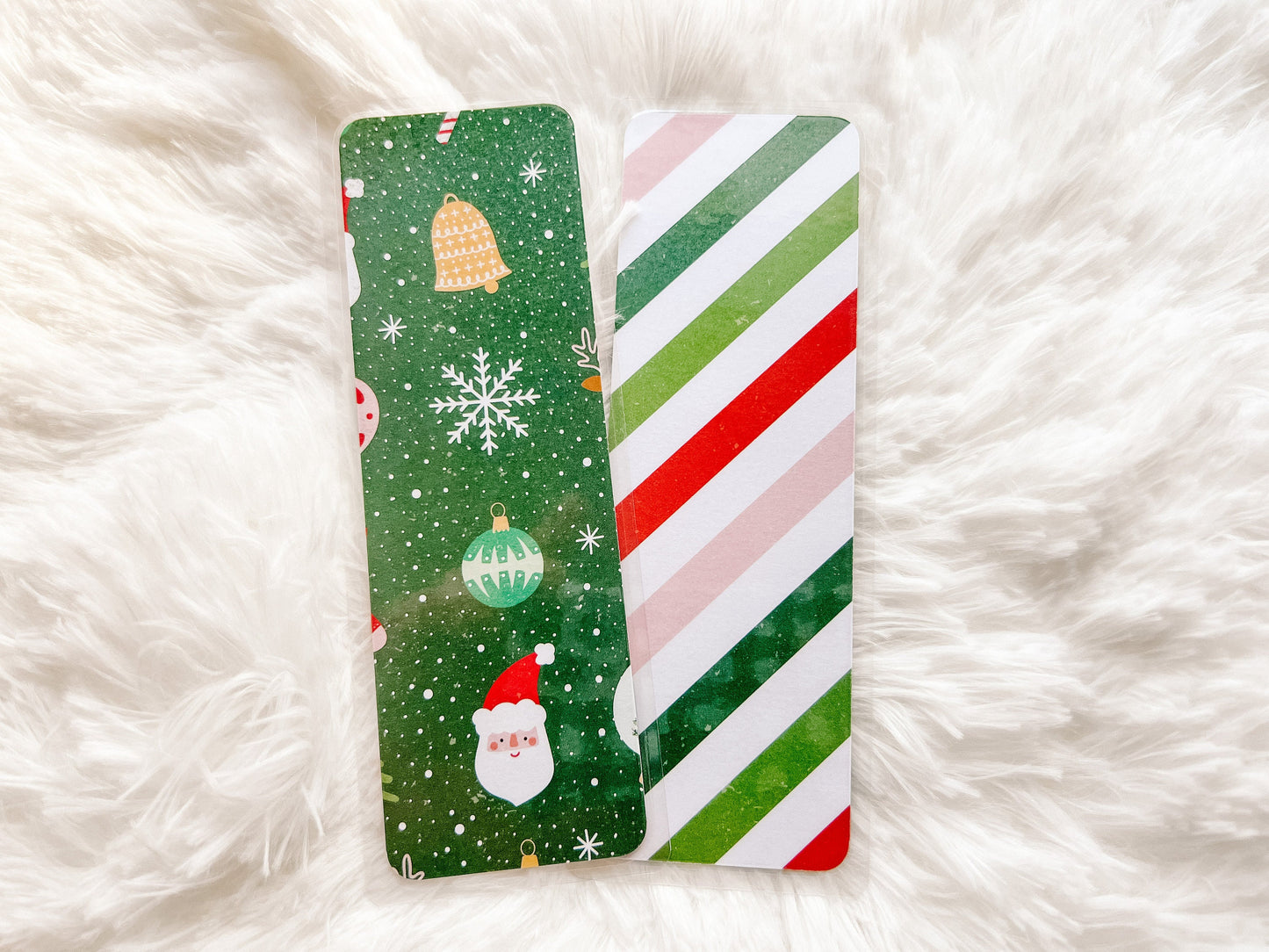 Santa & Snowflakes Christmas Bookmarks | Christmas Bookmark | Winter Bookmark | Gift for Reader | Bookworm Gift