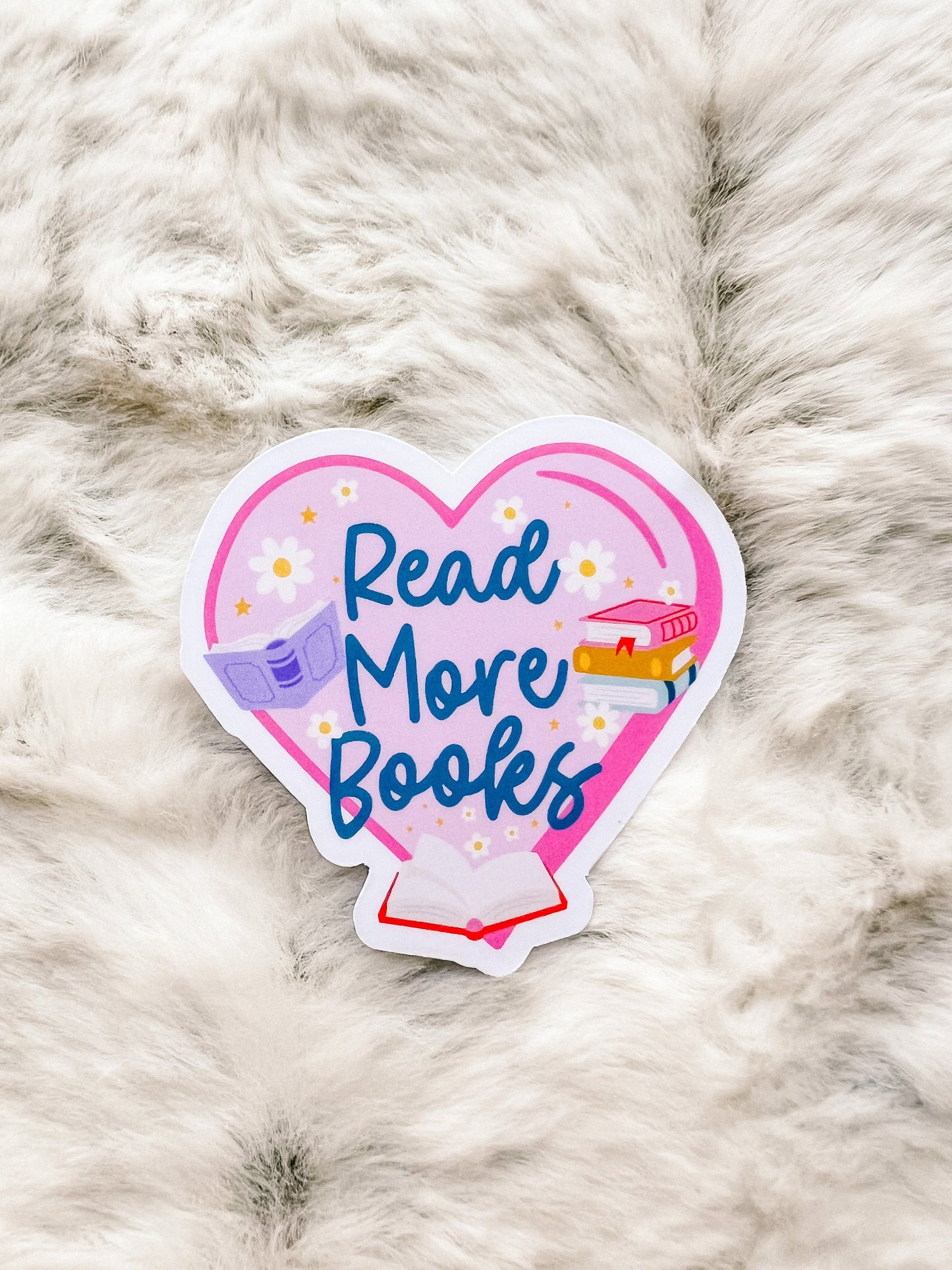 Read More Books Sticker | Reader Sticker | Cute Sticker | Sticker for E-Reader | Book Lover Sticker | Bookworm Sticker | Gift for Reader