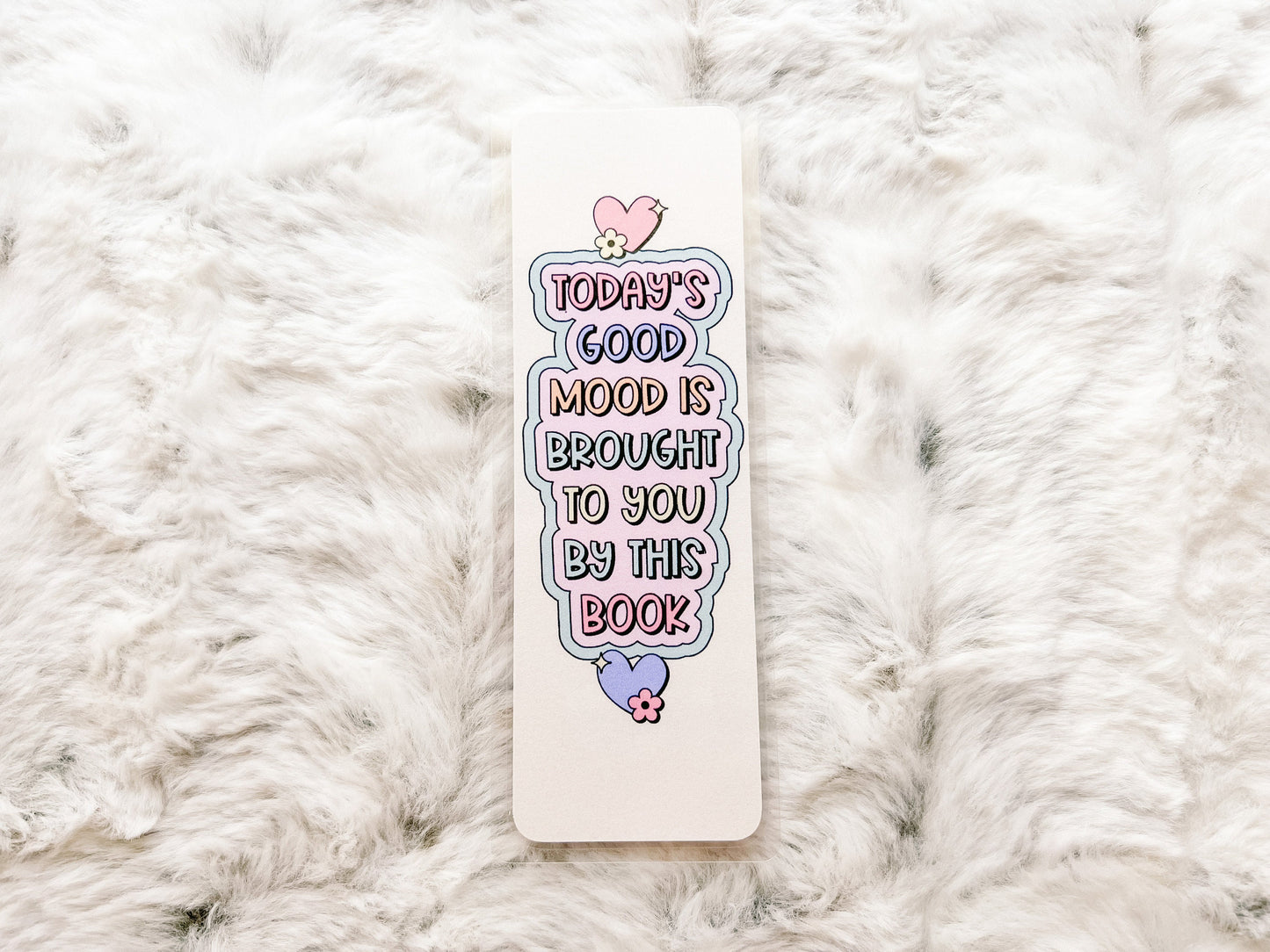 Today's Good Mood By this Book Bookmark | Book Lovers Bookmark | Laminated Bookmark | Bookworm Gift | Gift for Reader | Librarian Gift