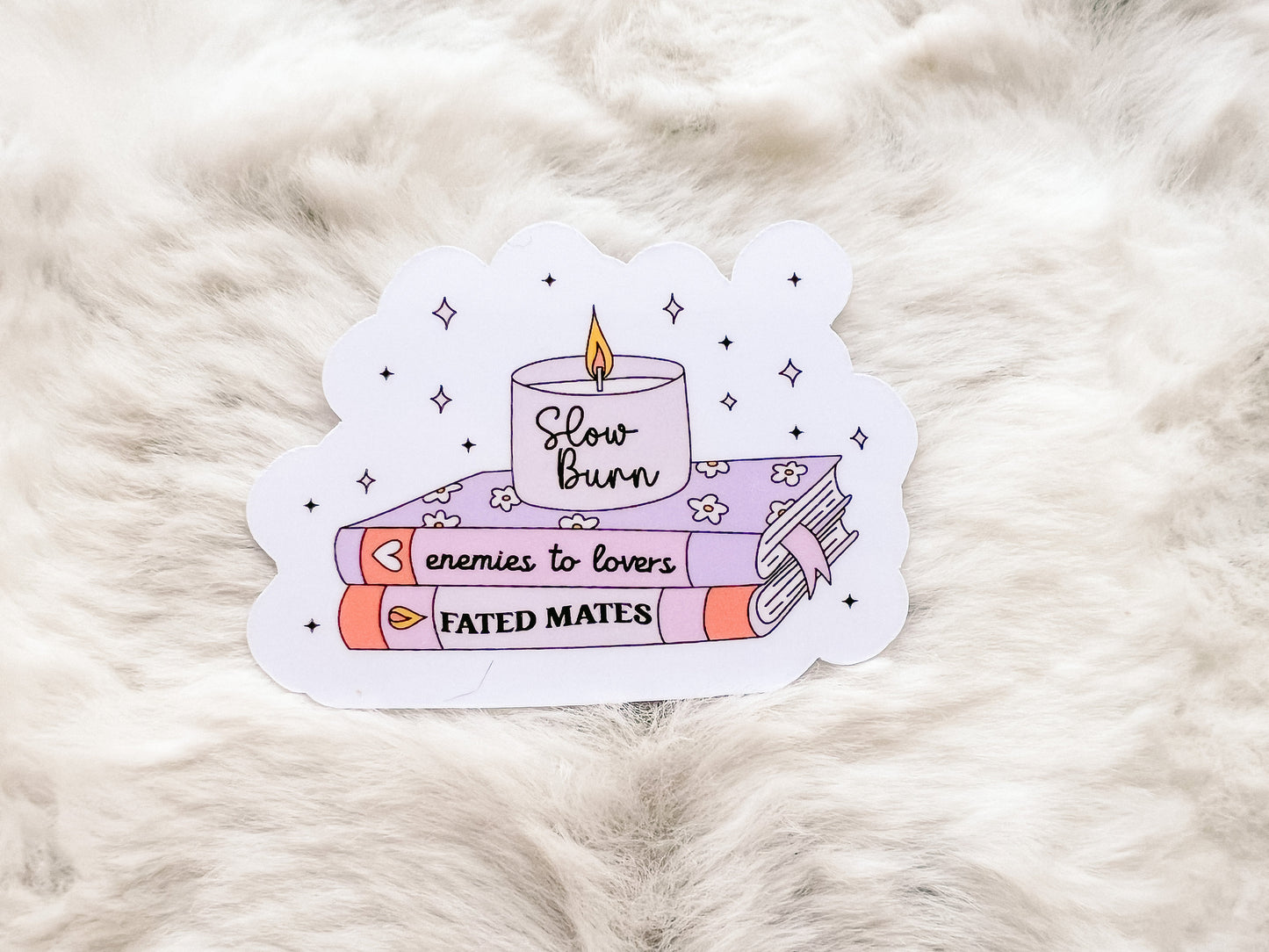 Slow Burn Enemies to Lovers Reading Sticker | Reader Sticker | Cute Sticker | Sticker for E-Reader | Book Lover Sticker | Bookworm Sticker