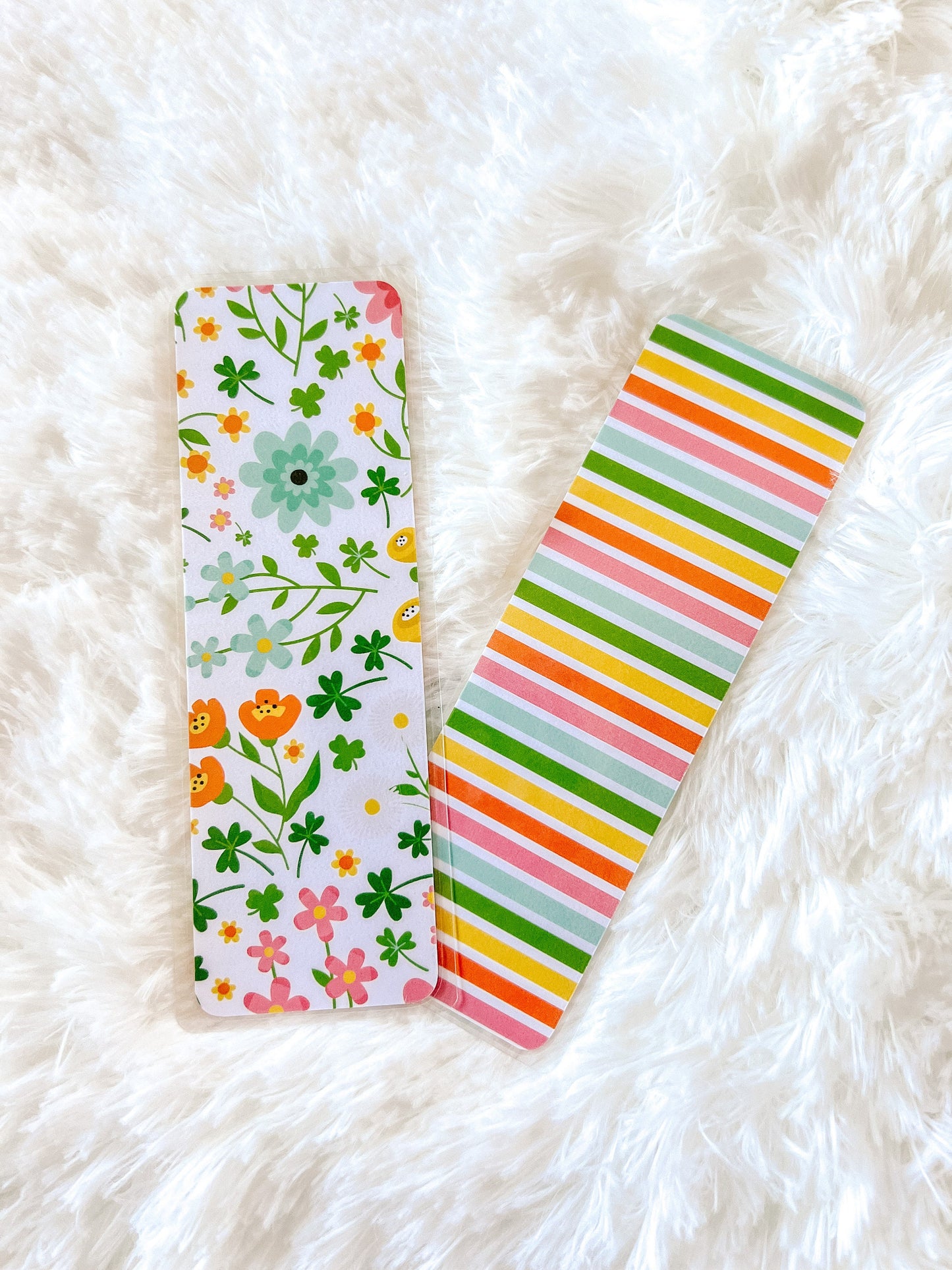 Orange & Yellow Flowers Bookmark | Floral Bookmark | Spring Bookmark | Rainbow Bookmark | Bookworm Gift | Book Lover