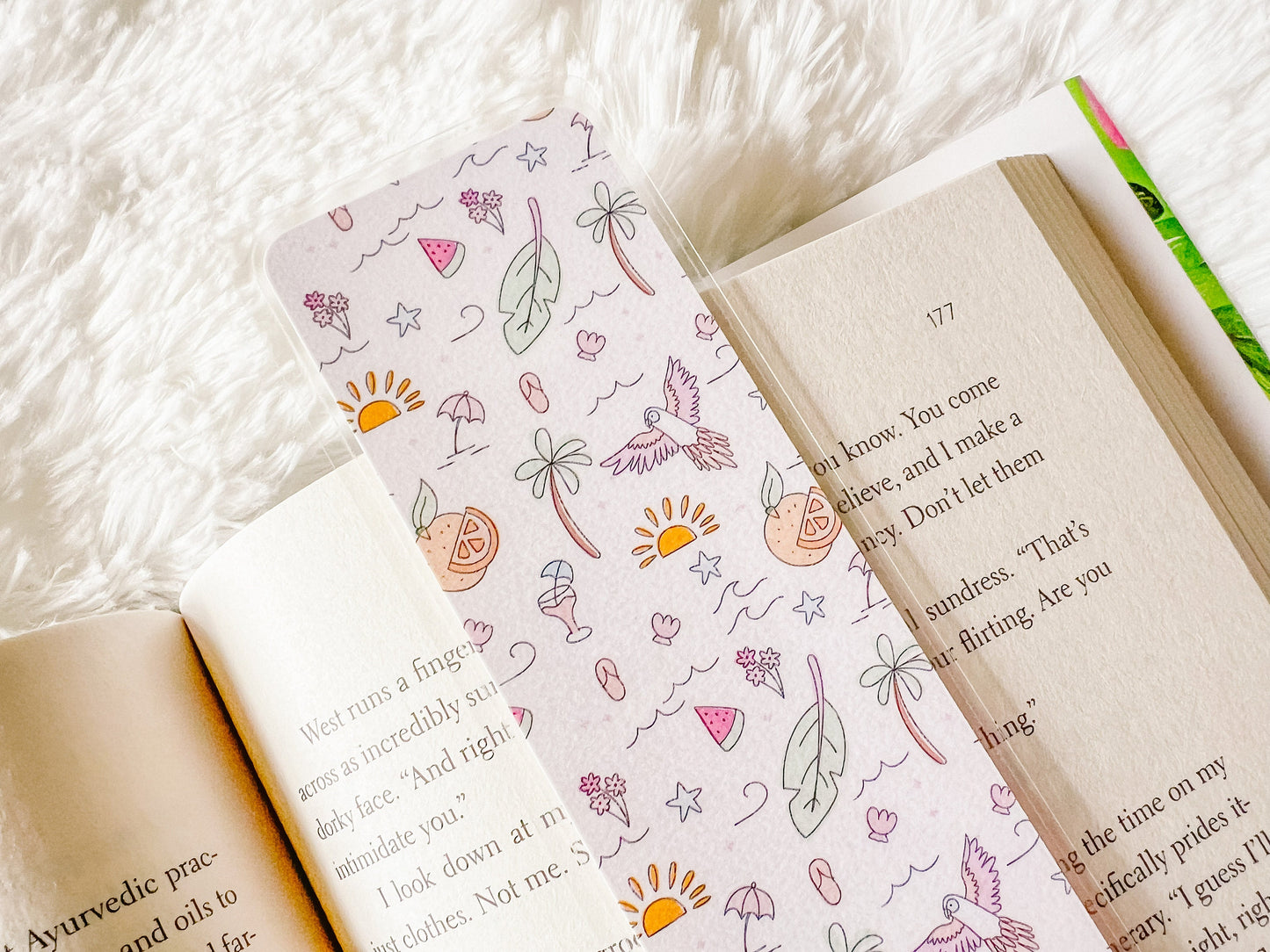 Vacation in Paradise Bookmark Collection | Beach Bookmark | Laminated Bookmark | Bookworm Gift | Reader Librarian Gift | Summer Bookmark