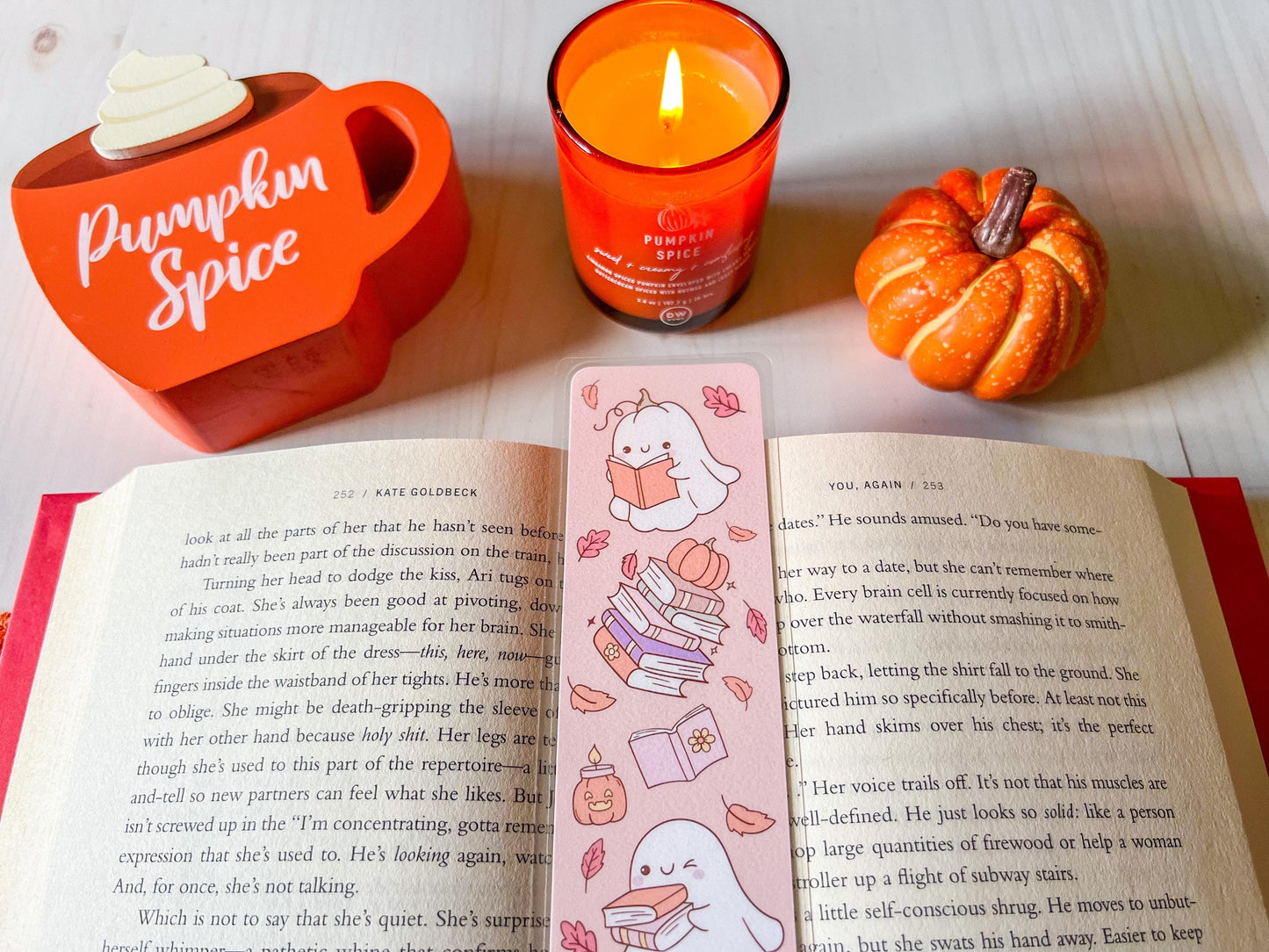 Ghosts & Reading Fall Bookmark