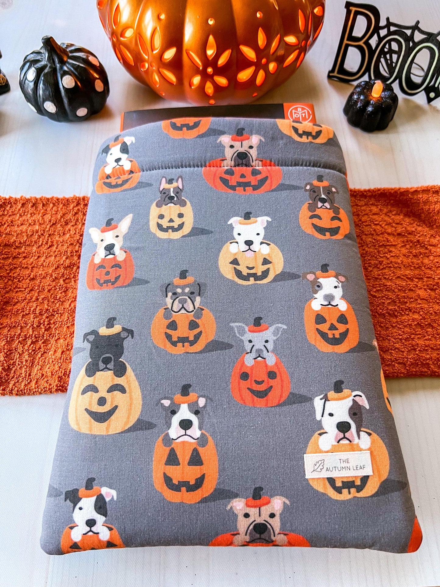 Dogs In Pumpkins Halloween Book Cozy