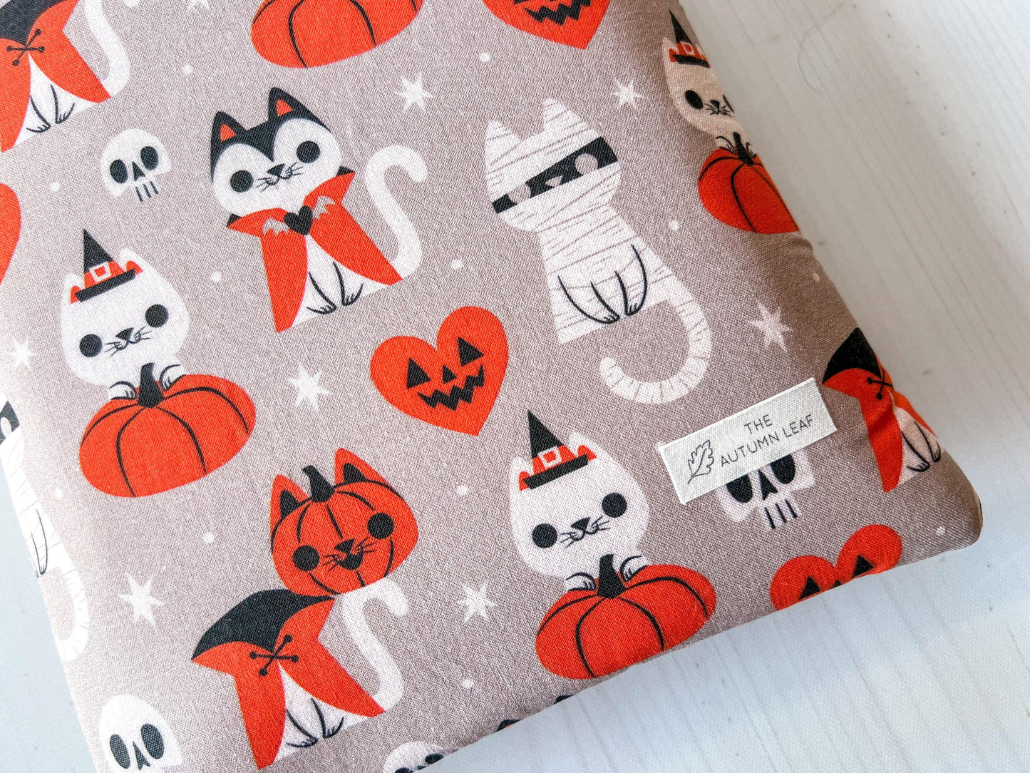 Spooky Cats with Pumpkins Halloween Book Cozy