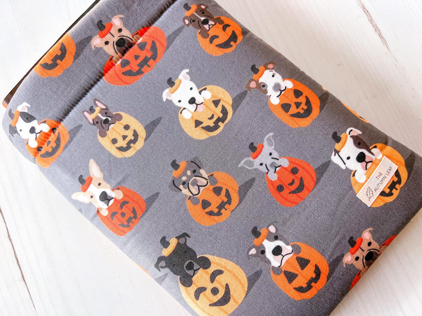 Dogs In Pumpkins Halloween Book Cozy