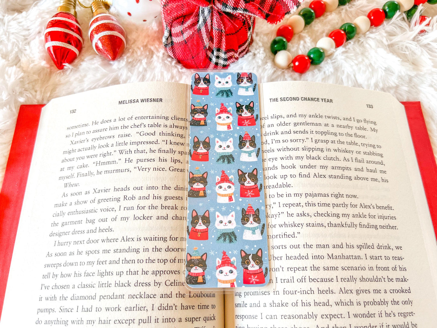 Cats with Winter Hats Christmas Bookmark | Christmas Bookmark | Winter Bookmark | Gift for Reader | Cats Bookmark
