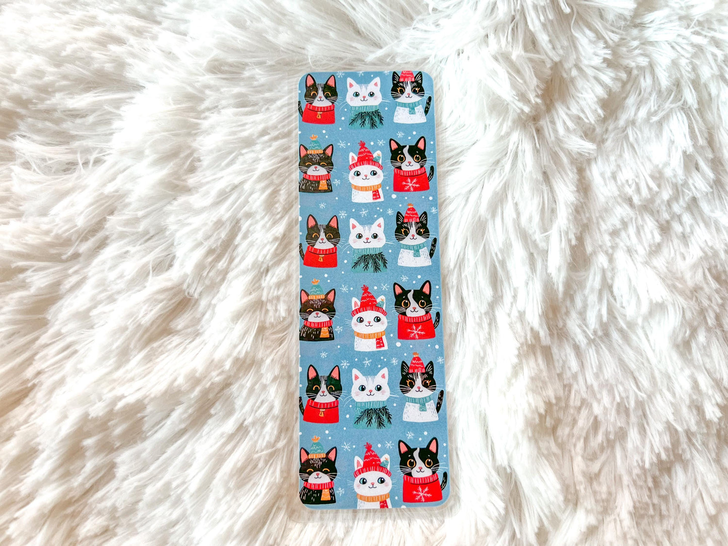 Cats with Winter Hats Christmas Bookmark | Christmas Bookmark | Winter Bookmark | Gift for Reader | Cats Bookmark