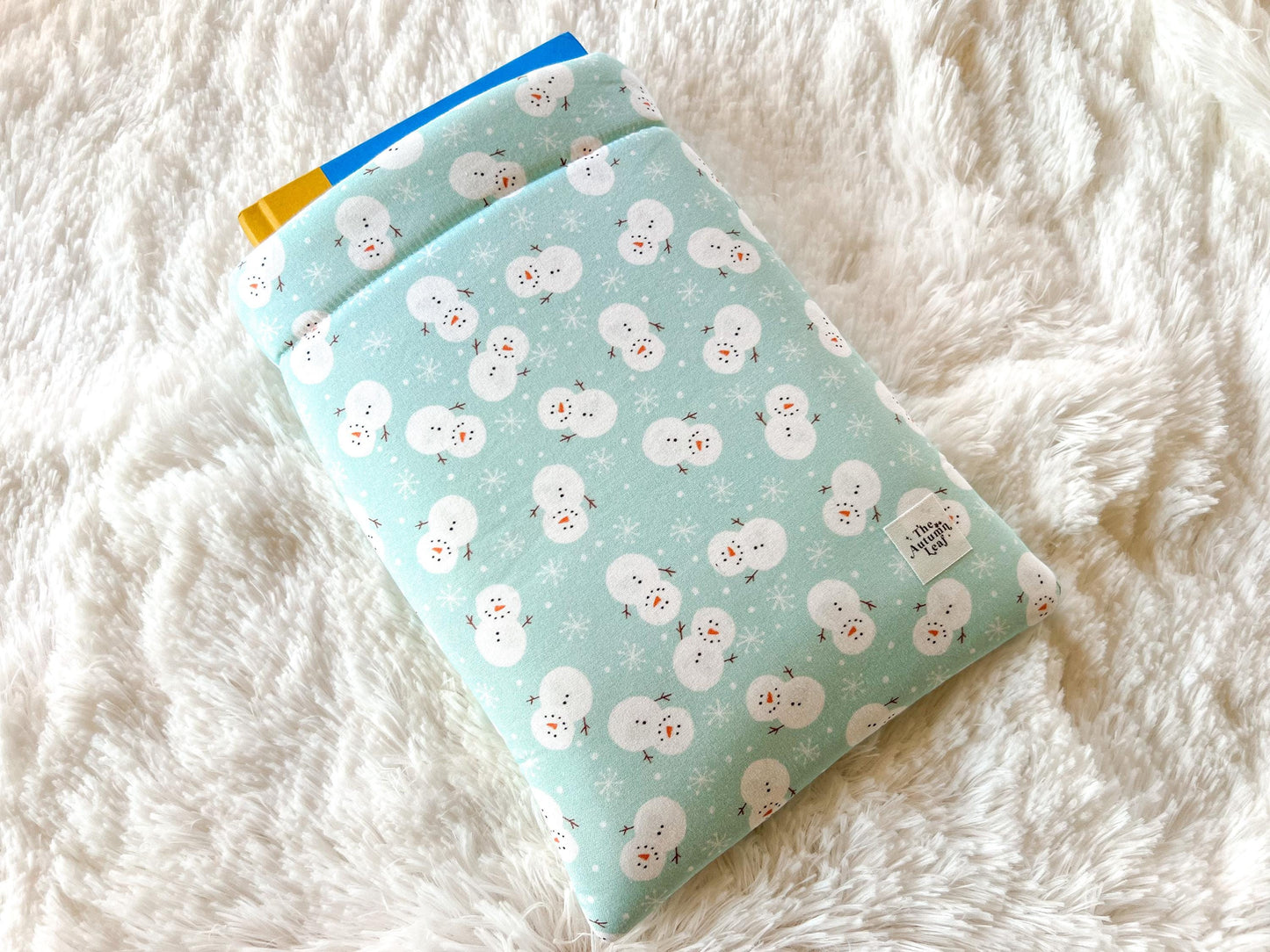 Snowmen Christmas Book Cozy | Christmas Book Cover | Christmas Book Protector | Snowman Book Cover | Cozy Book Cover