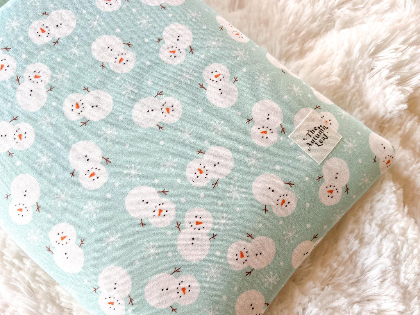 Snowmen Christmas Book Cozy | Christmas Book Cover | Christmas Book Protector | Snowman Book Cover | Cozy Book Cover